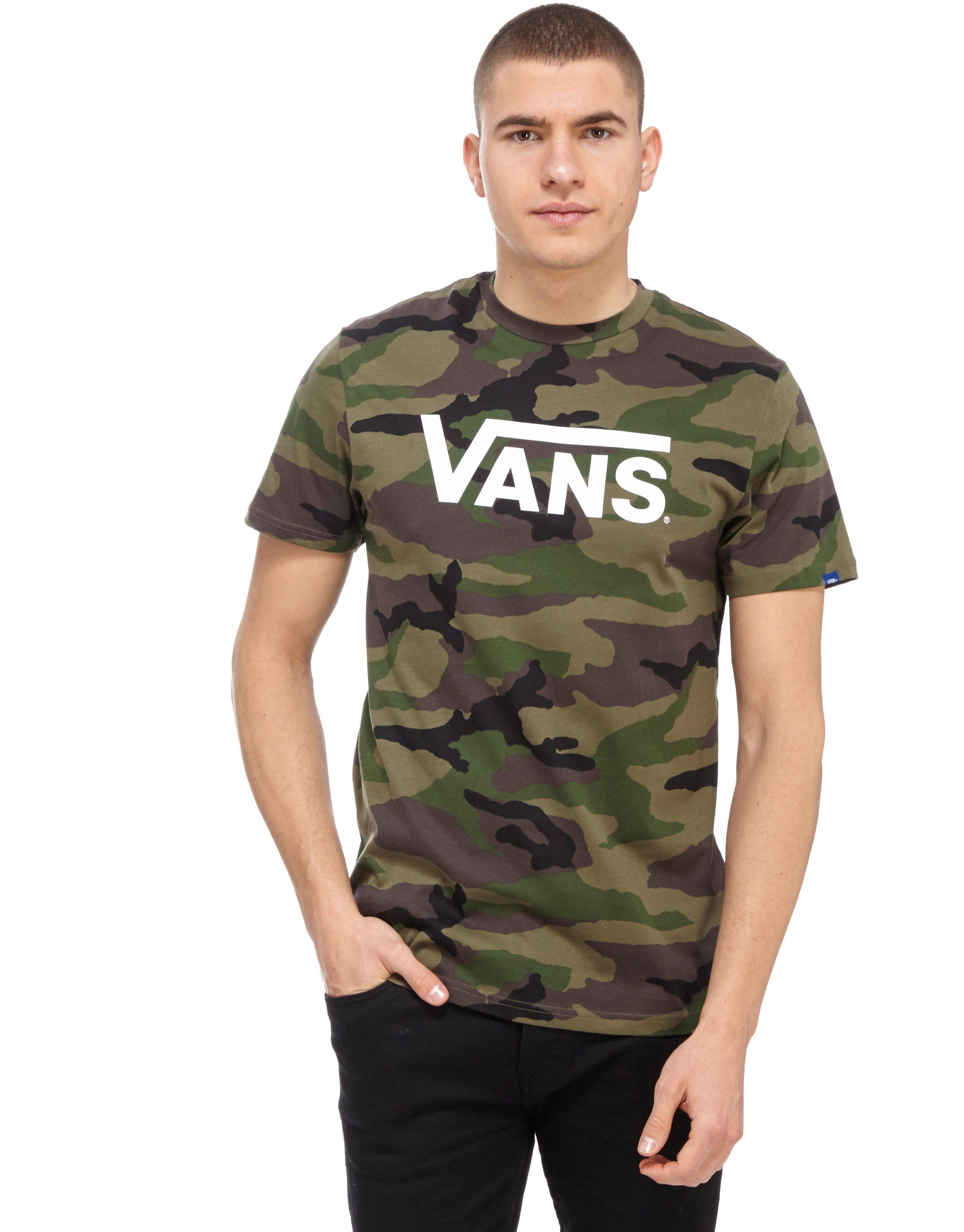 vans camo t shirt