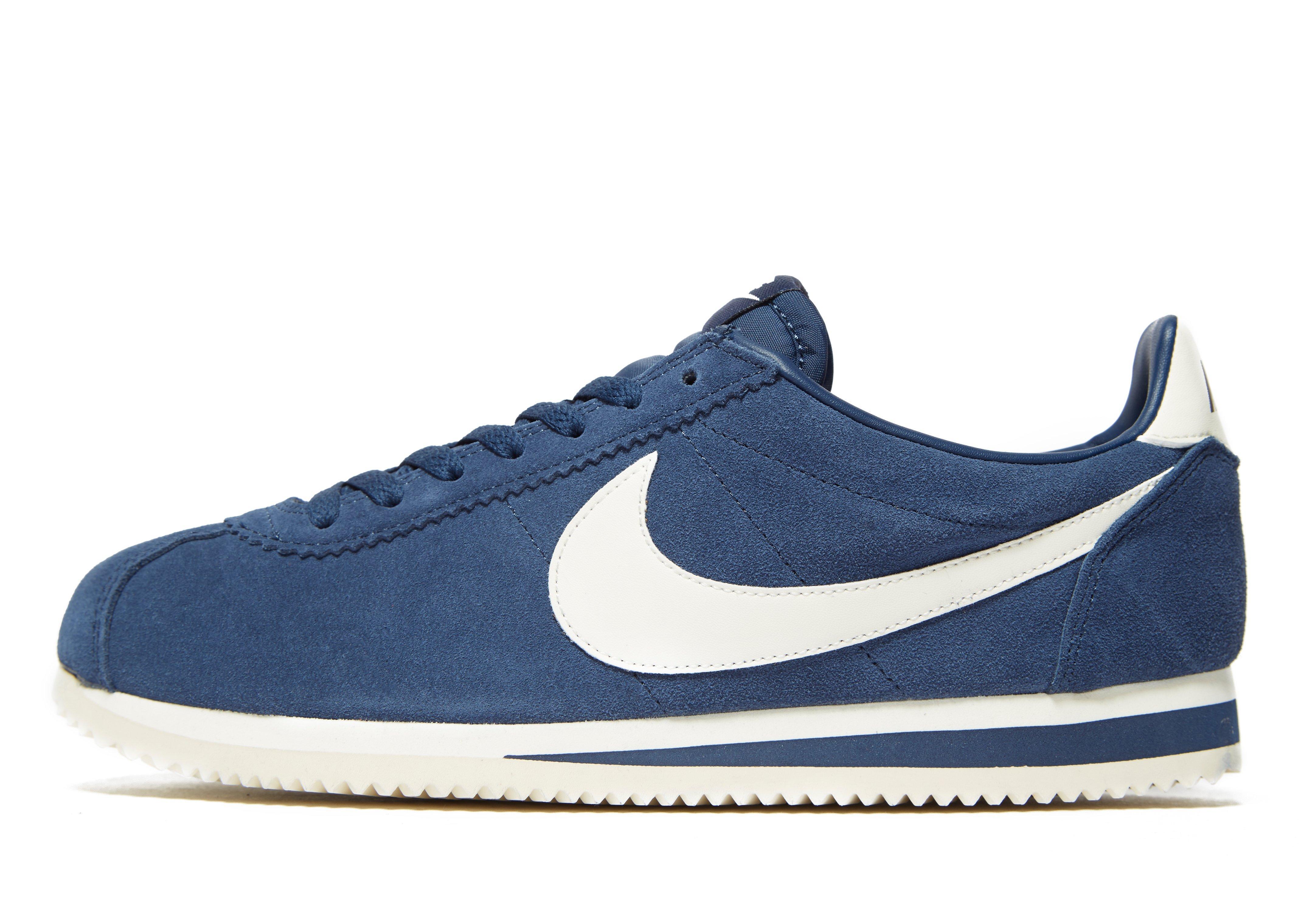 mens nike cortez blue