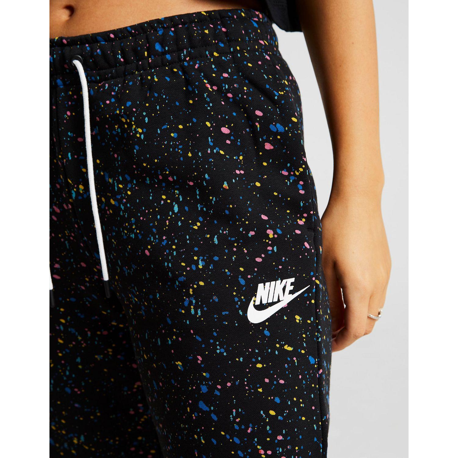 Nike Cotton Speckle Joggers in Black - Lyst