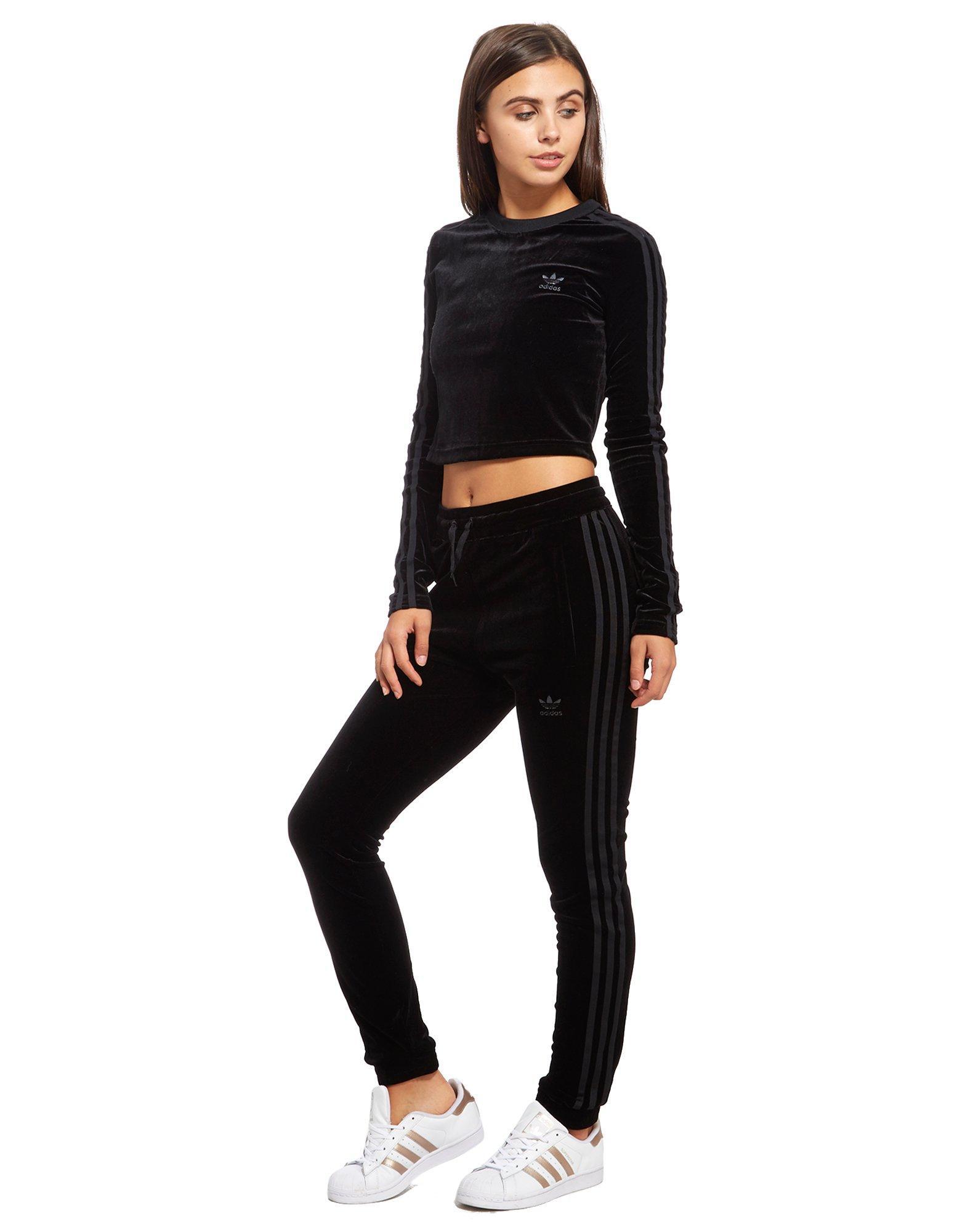adidas velvet long sleeve top