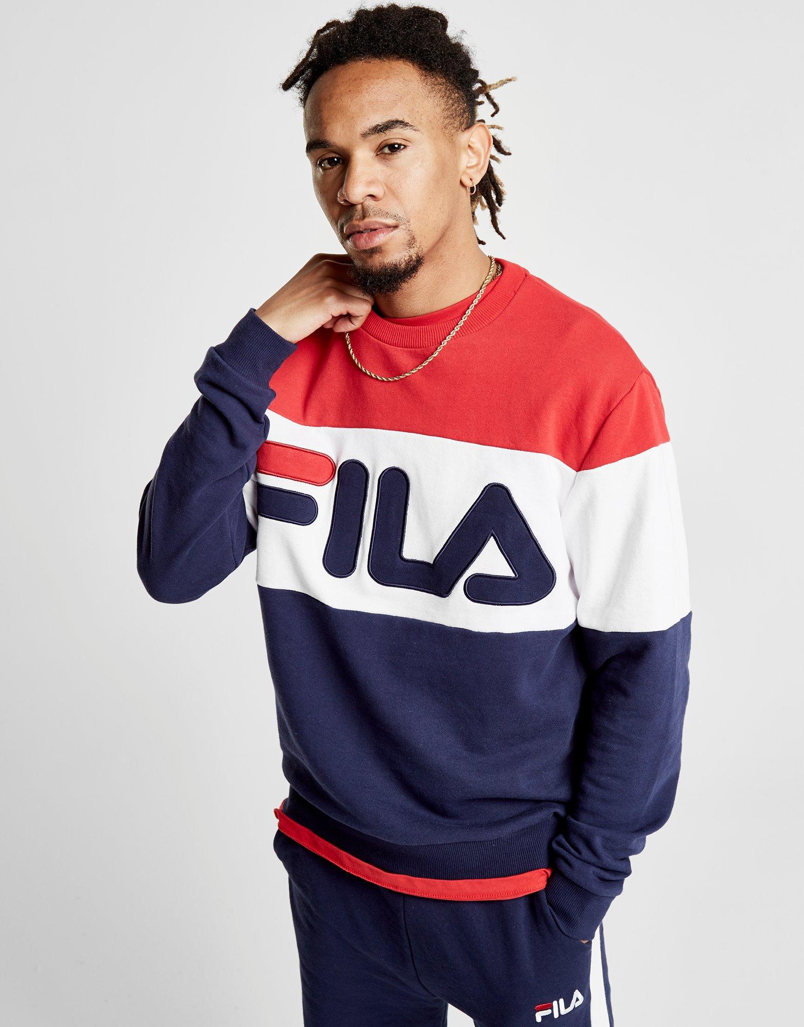 Fila Jacob Crew Sweatshirt Factory Sale, SAVE 32% - catchtalent.com