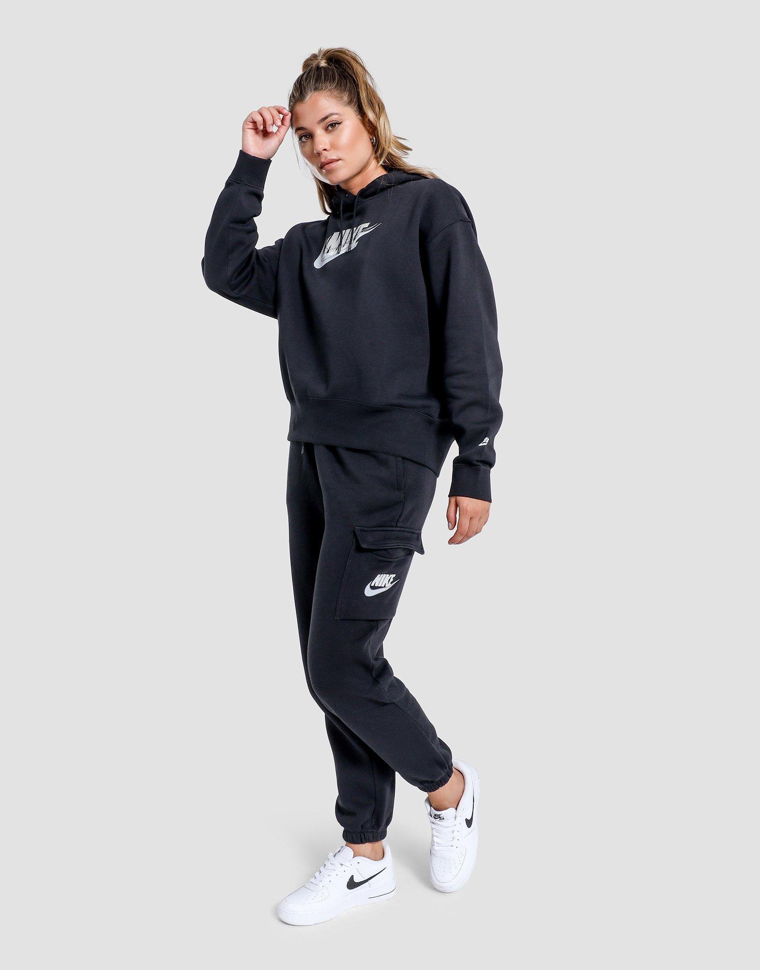 Nike Fleece Double Futura Cargo Joggers in Black - Lyst