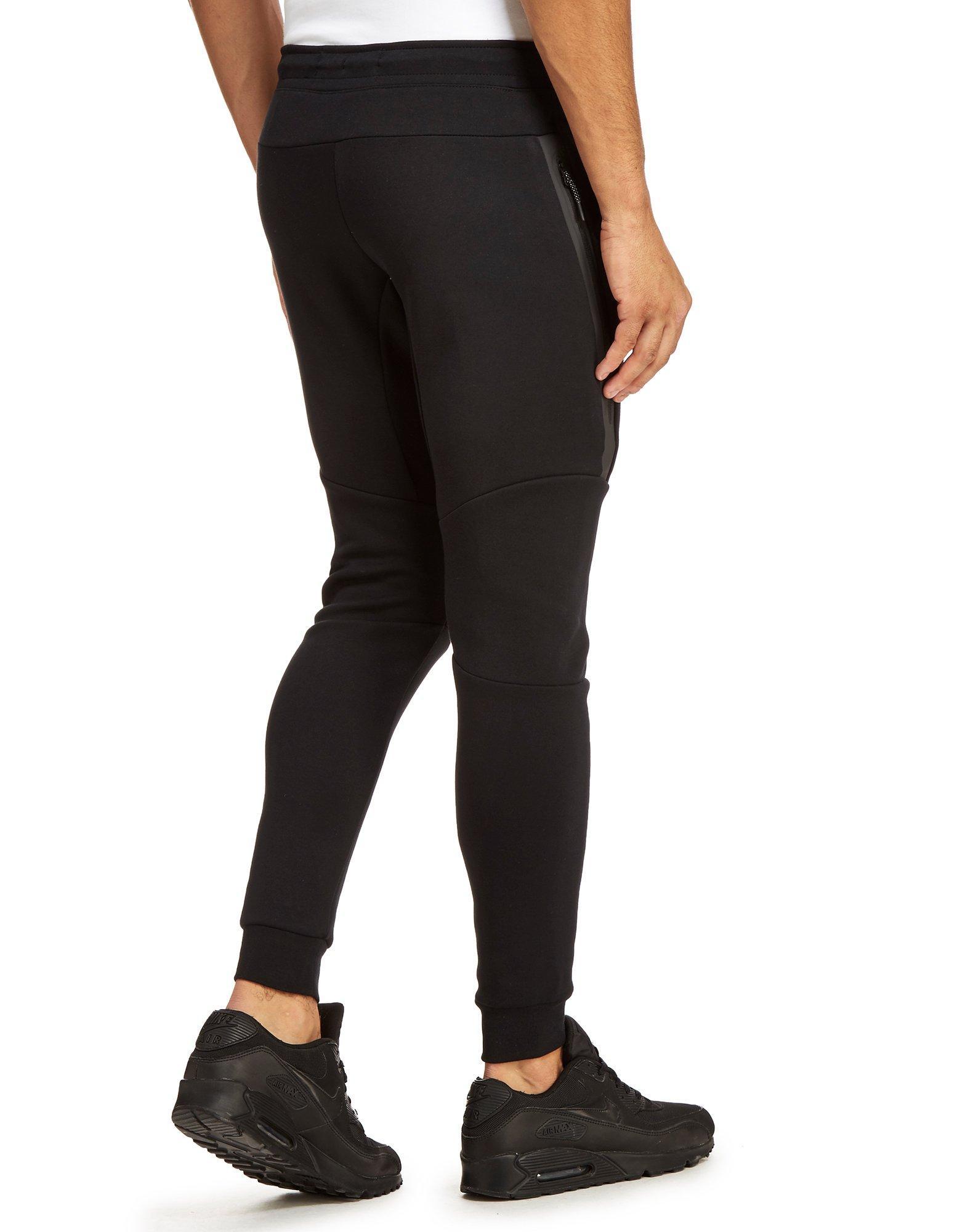 nike tech fleece pant black