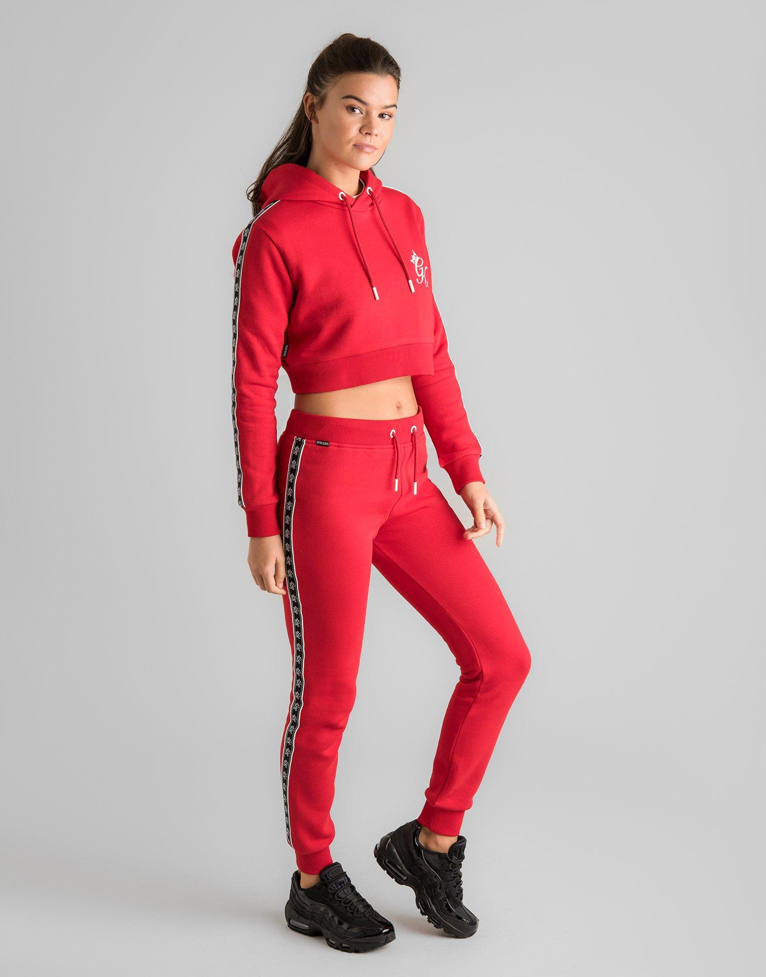 red gym king tracksuit