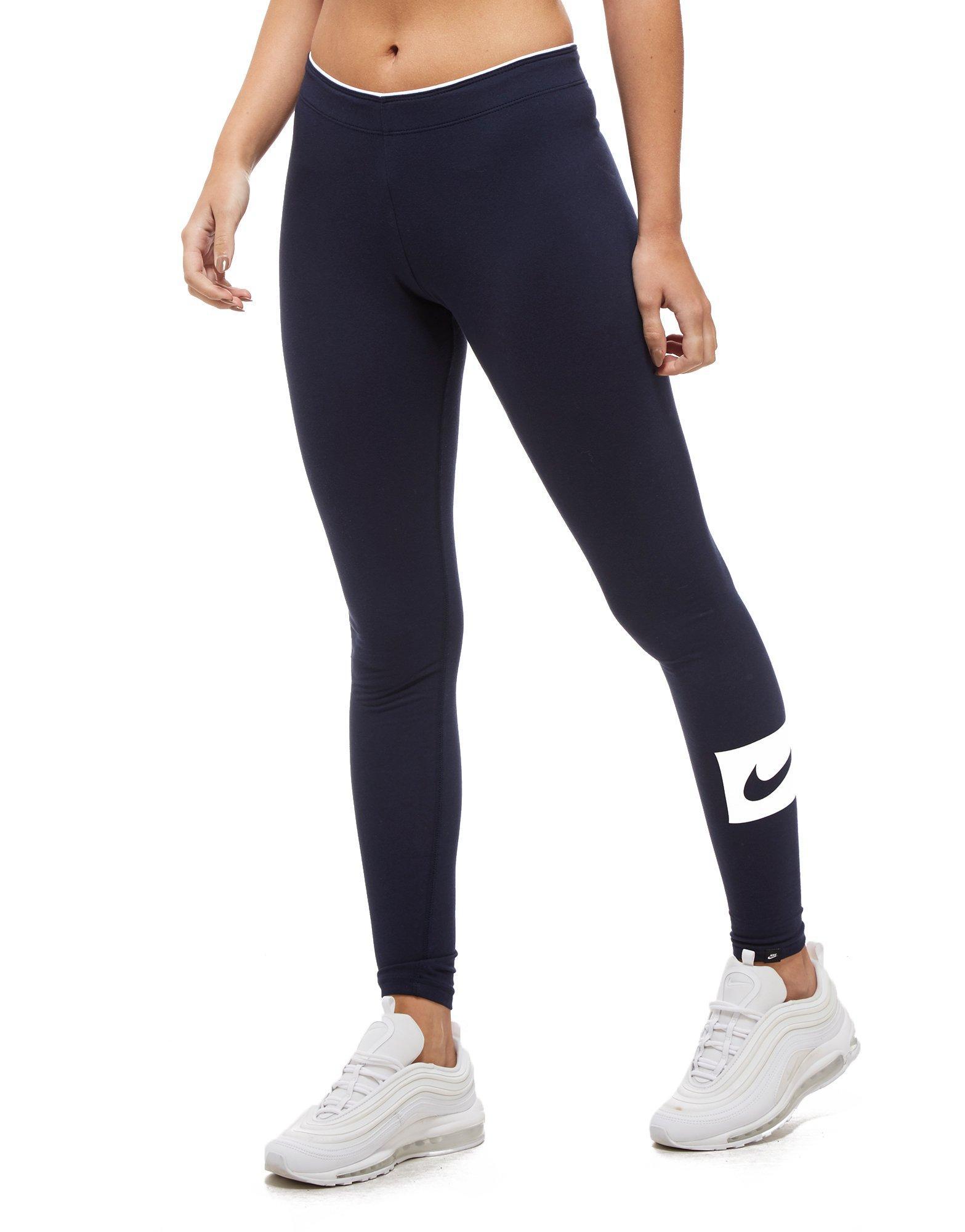 nike swoosh box leggings