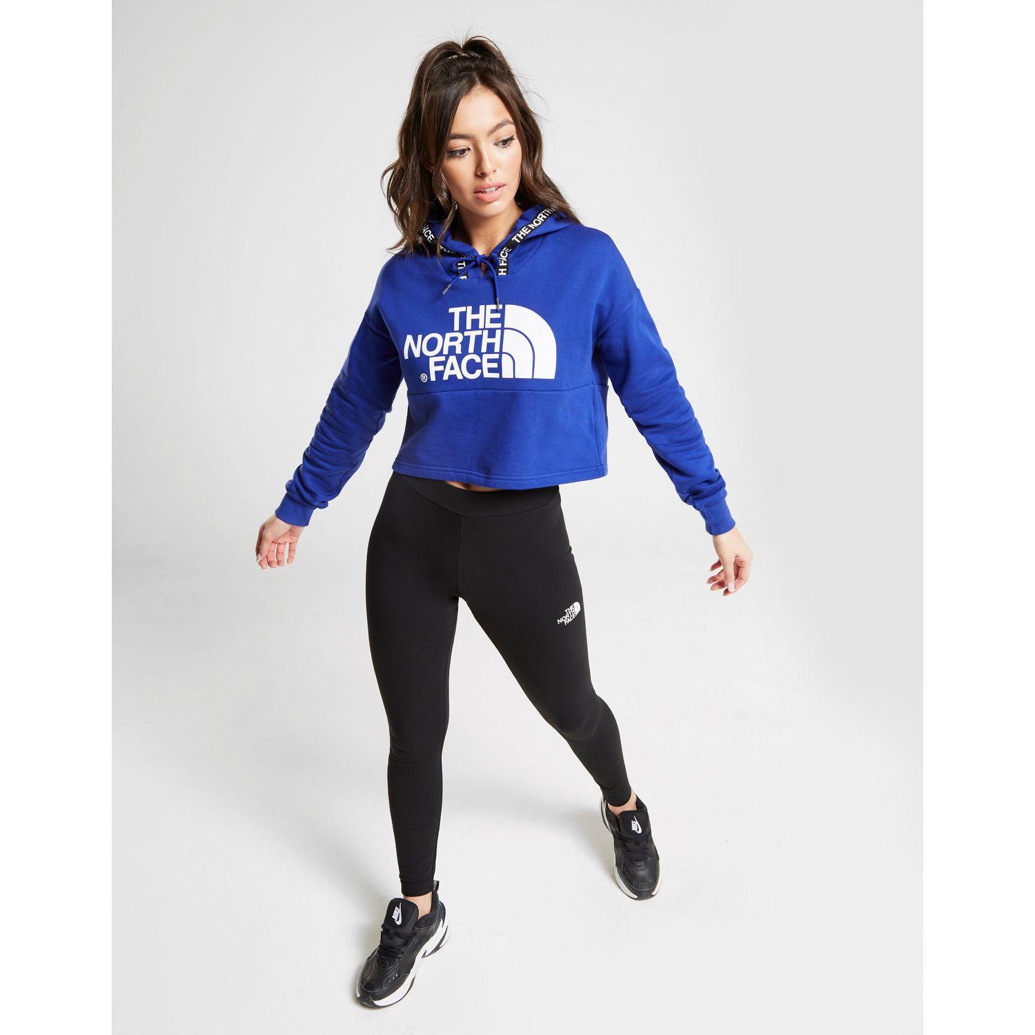 the north face tape crop hoodie