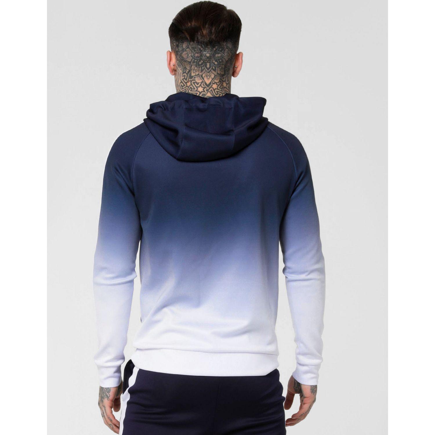 Blue fade hoodie Clearance