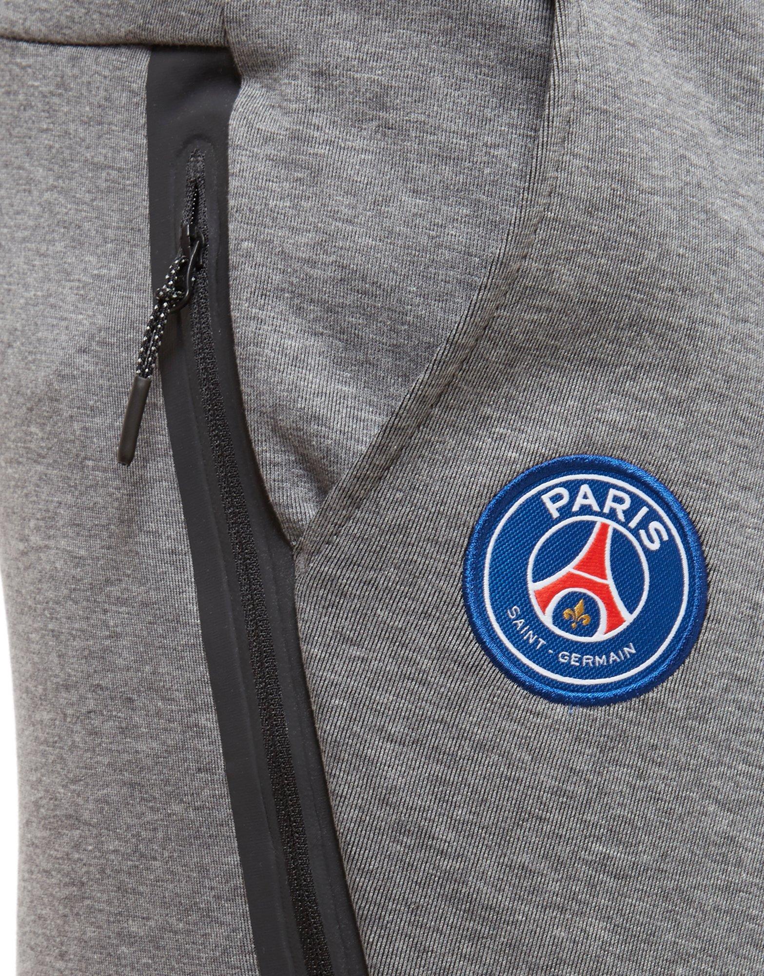 Nike Paris Saint Germain Tech Fleece Pants in Grey (Gray) for Men - Lyst