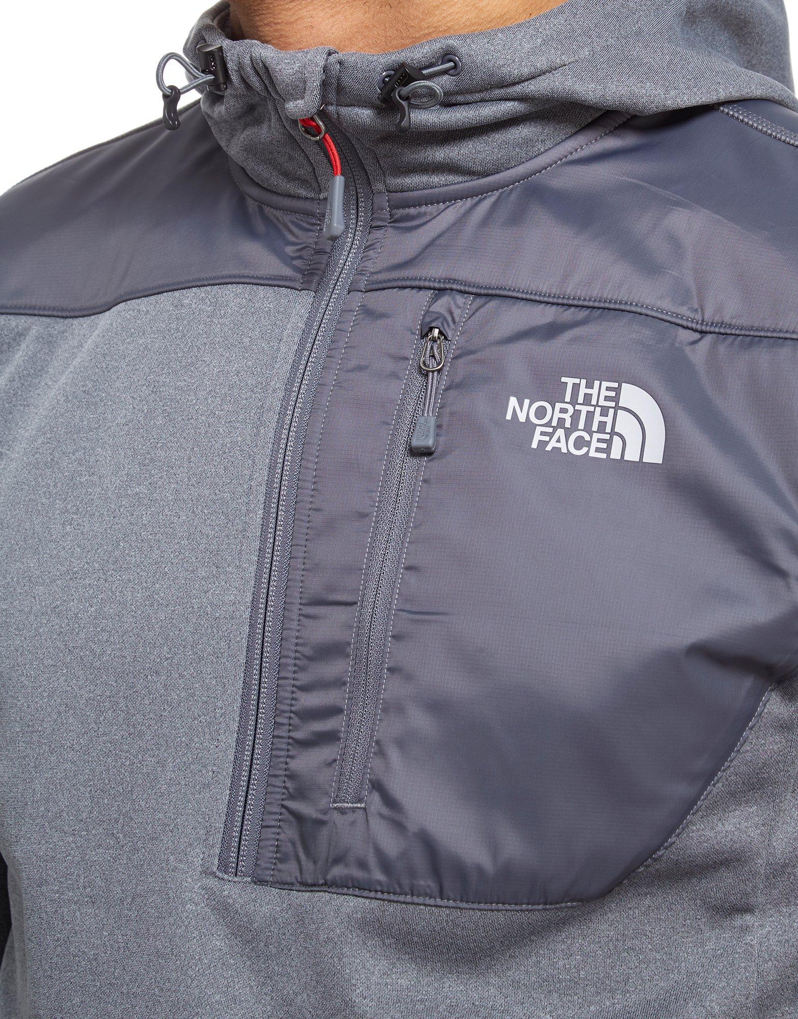 The North Face Synthetic Mittellegi 1 4 Zip Hoody In Grey Gray For Men Lyst The North Face Synthetic Mittellegi 1 4 Zip Hoody In Grey Gray For Men Lyst