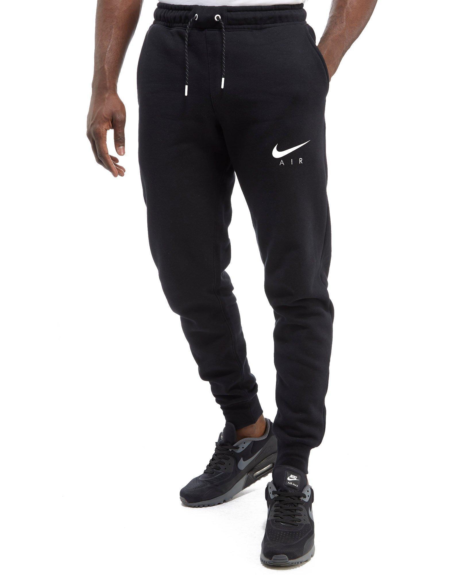 Nike Cotton Air Hybrid Jogging Pants in Black/White (Black) for Men - Lyst