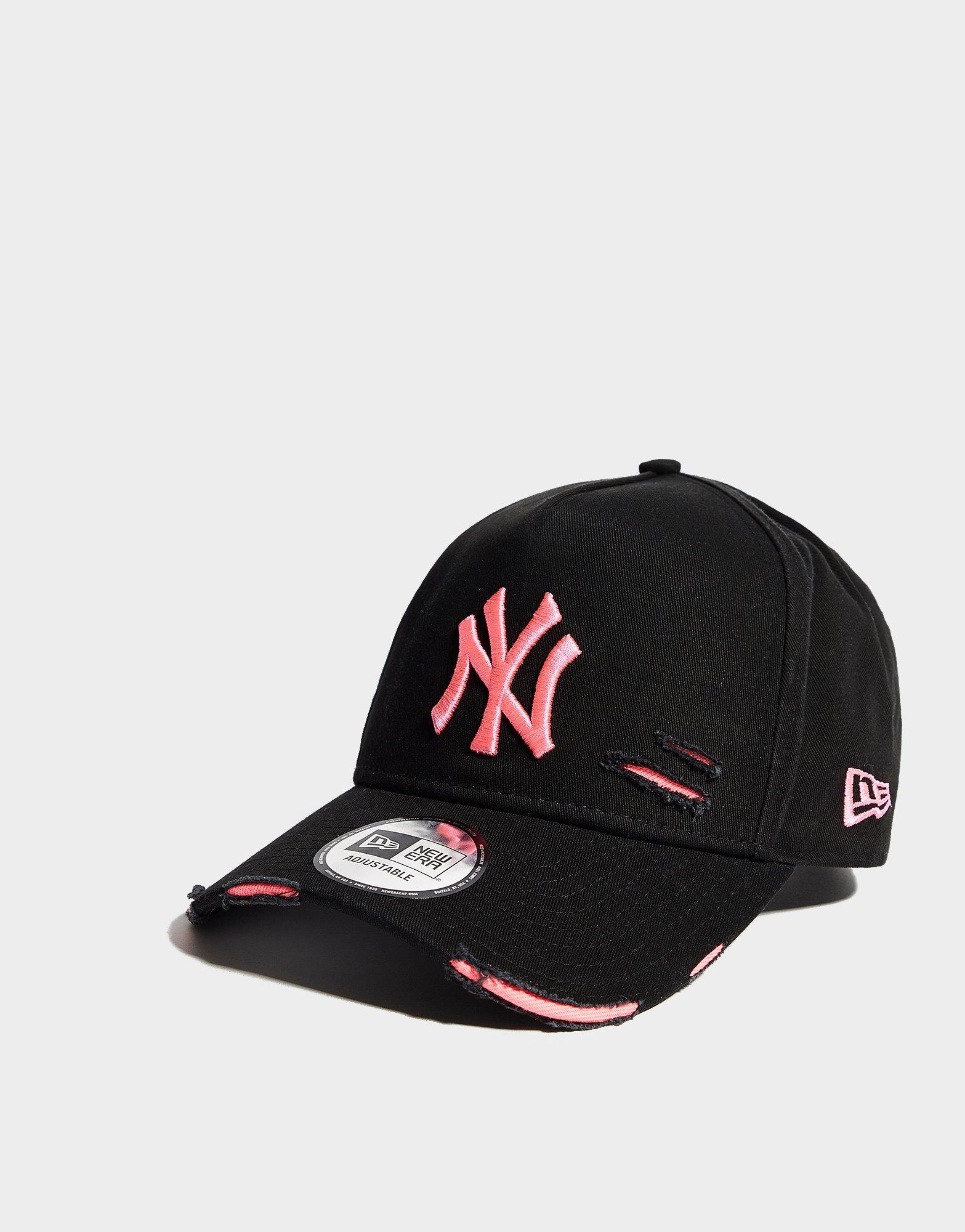 distressed ny baseball cap