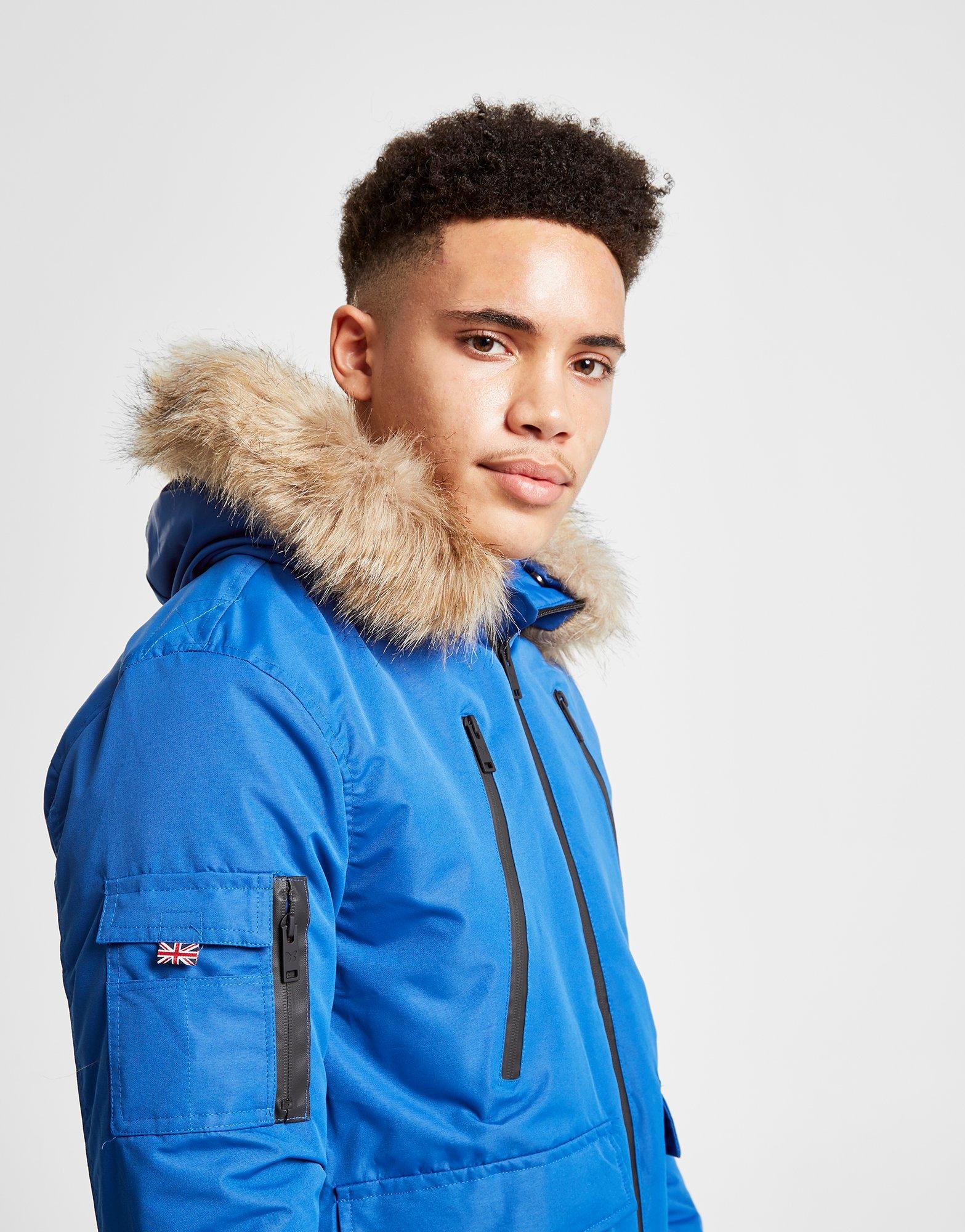 good for nothing glacier black long parka