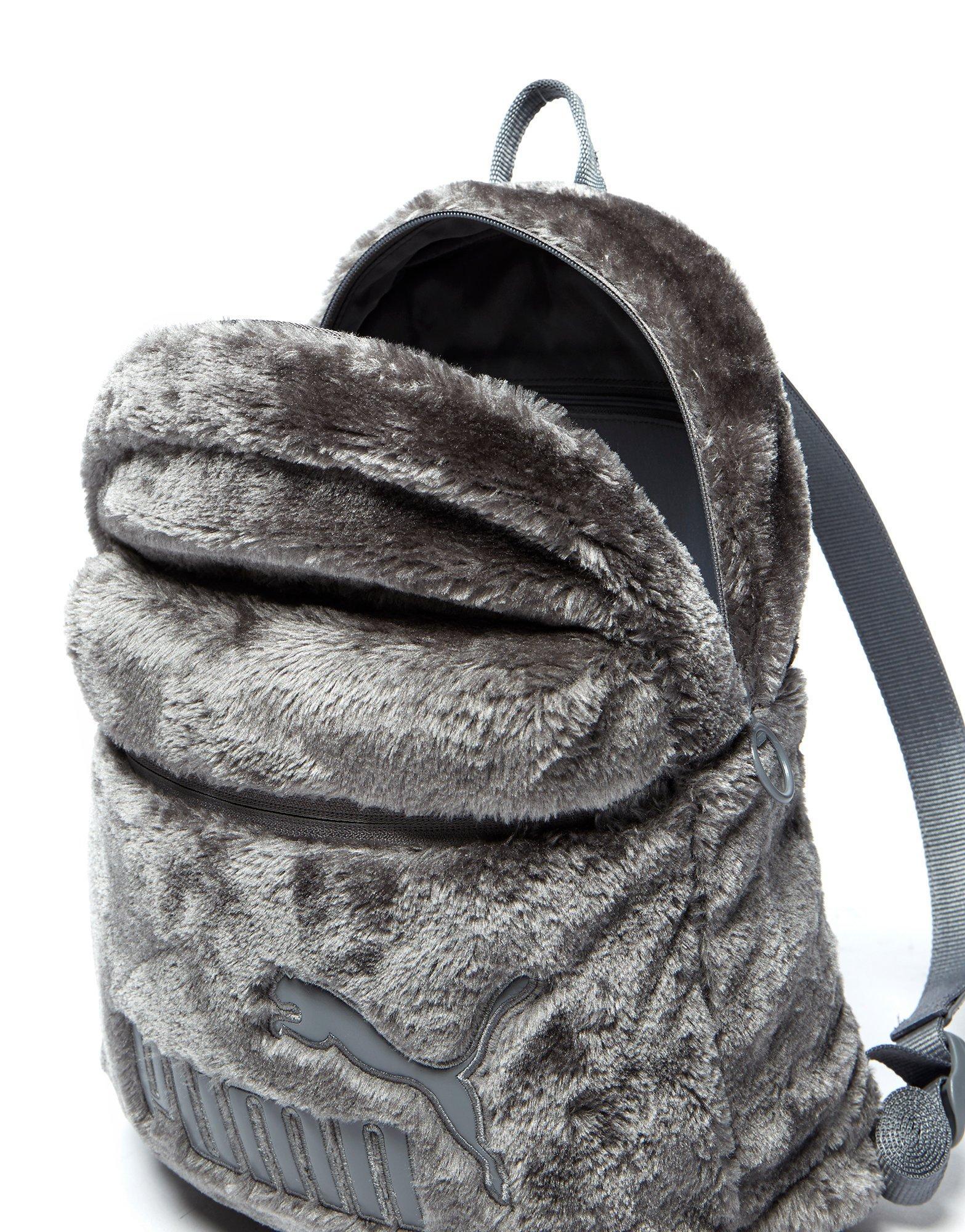 puma faux fur backpack