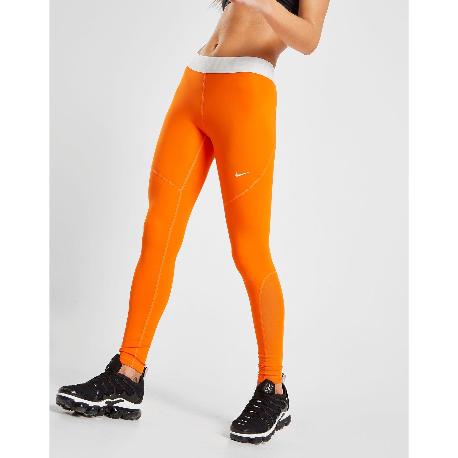 orange nike leggings