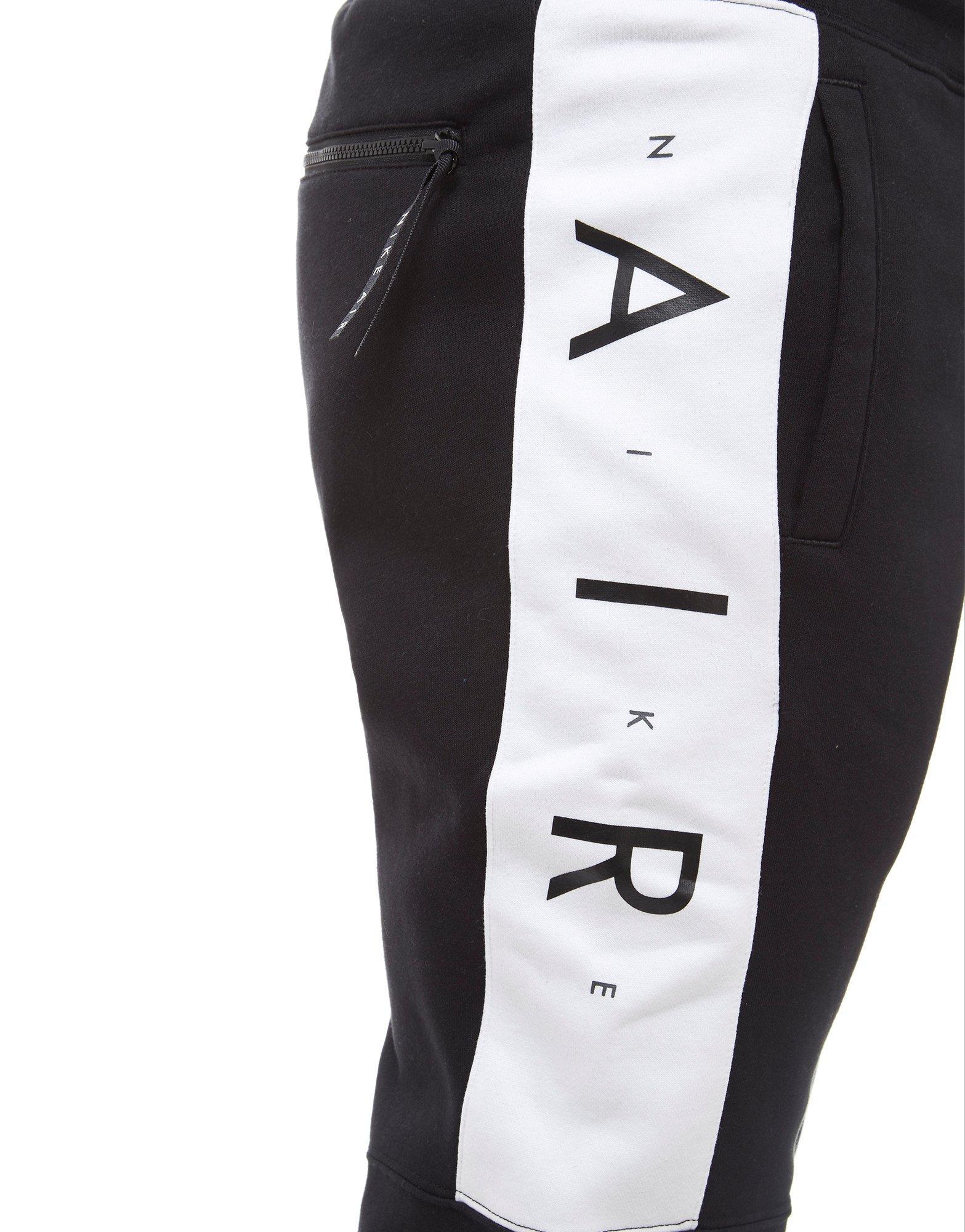 nike air fleece jog pant black
