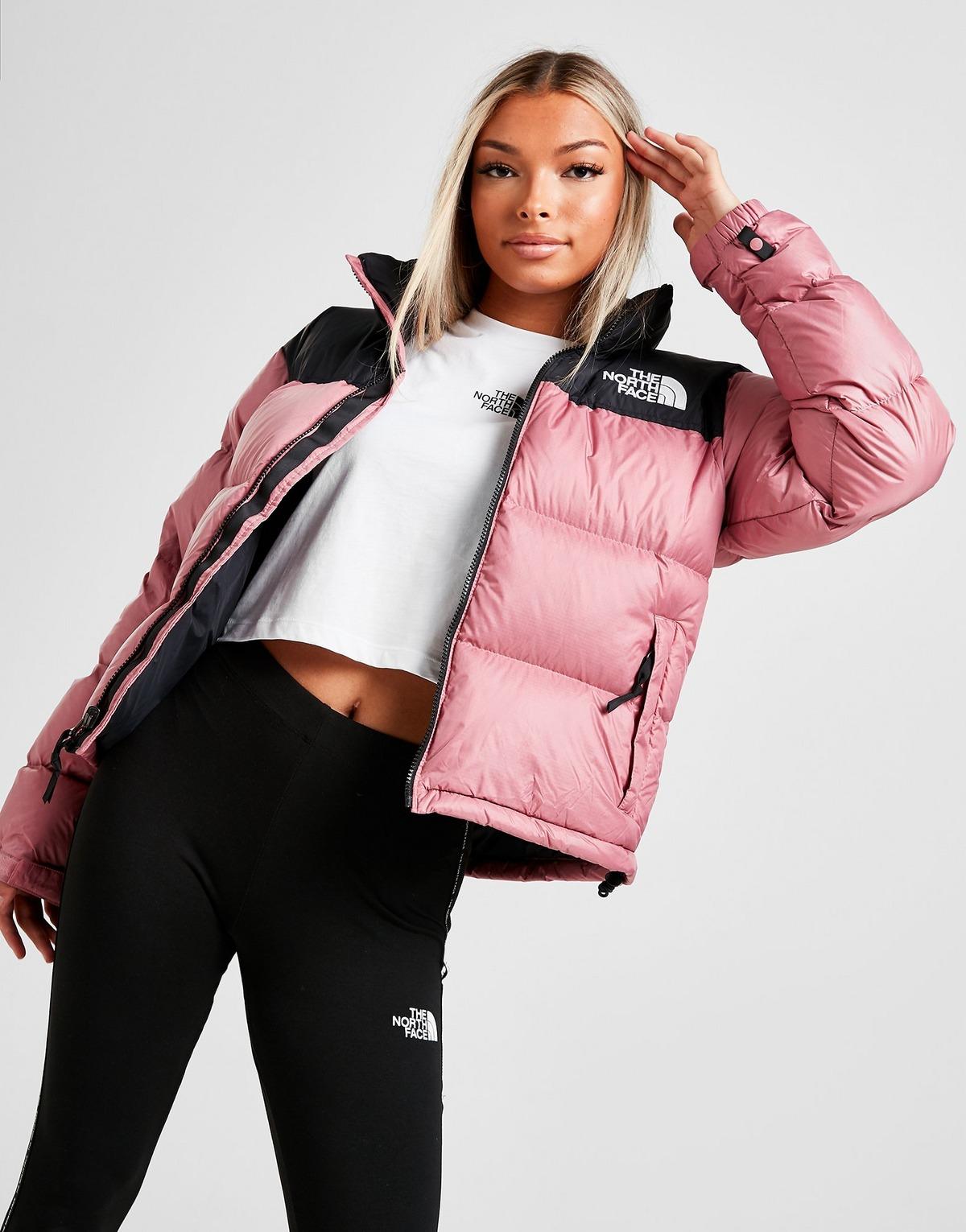 the north face puffer jacket pink