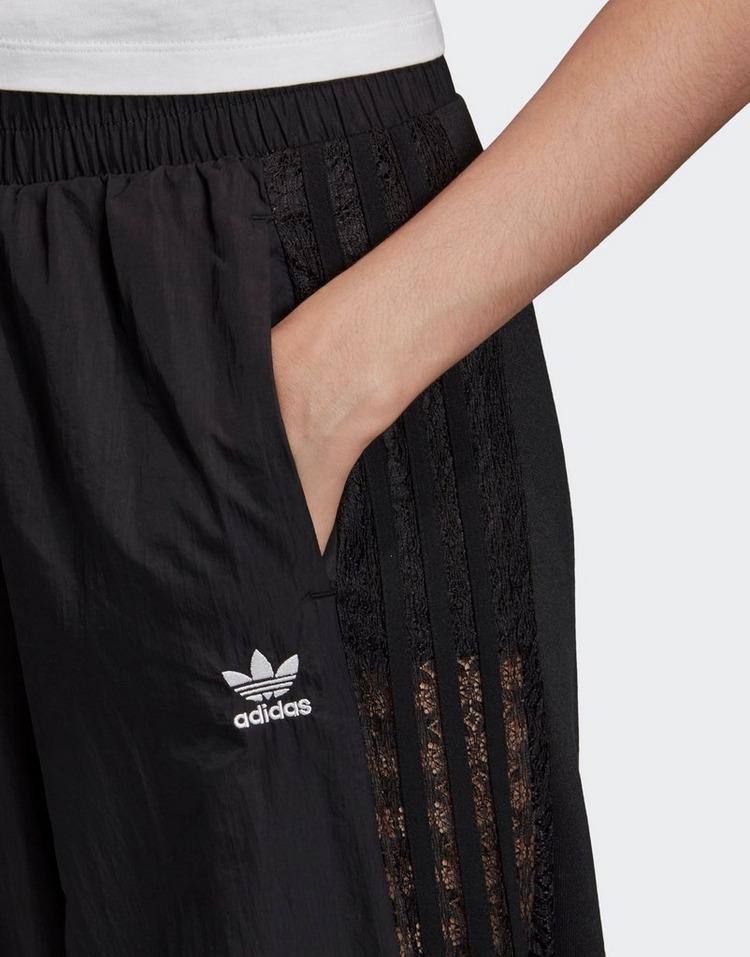 adidas originals bellista lace insert track pants in black