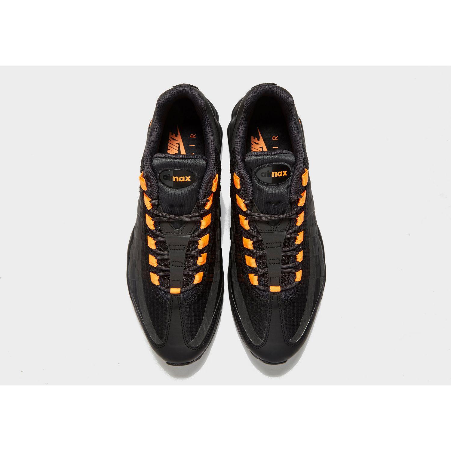 Nike Synthetic Air Max 95 Ultra Se in Black/Orange (Black) for Men ... Nike Synthetic Air Max 95 Ultra Se in Black/Orange (Black) for Men ...