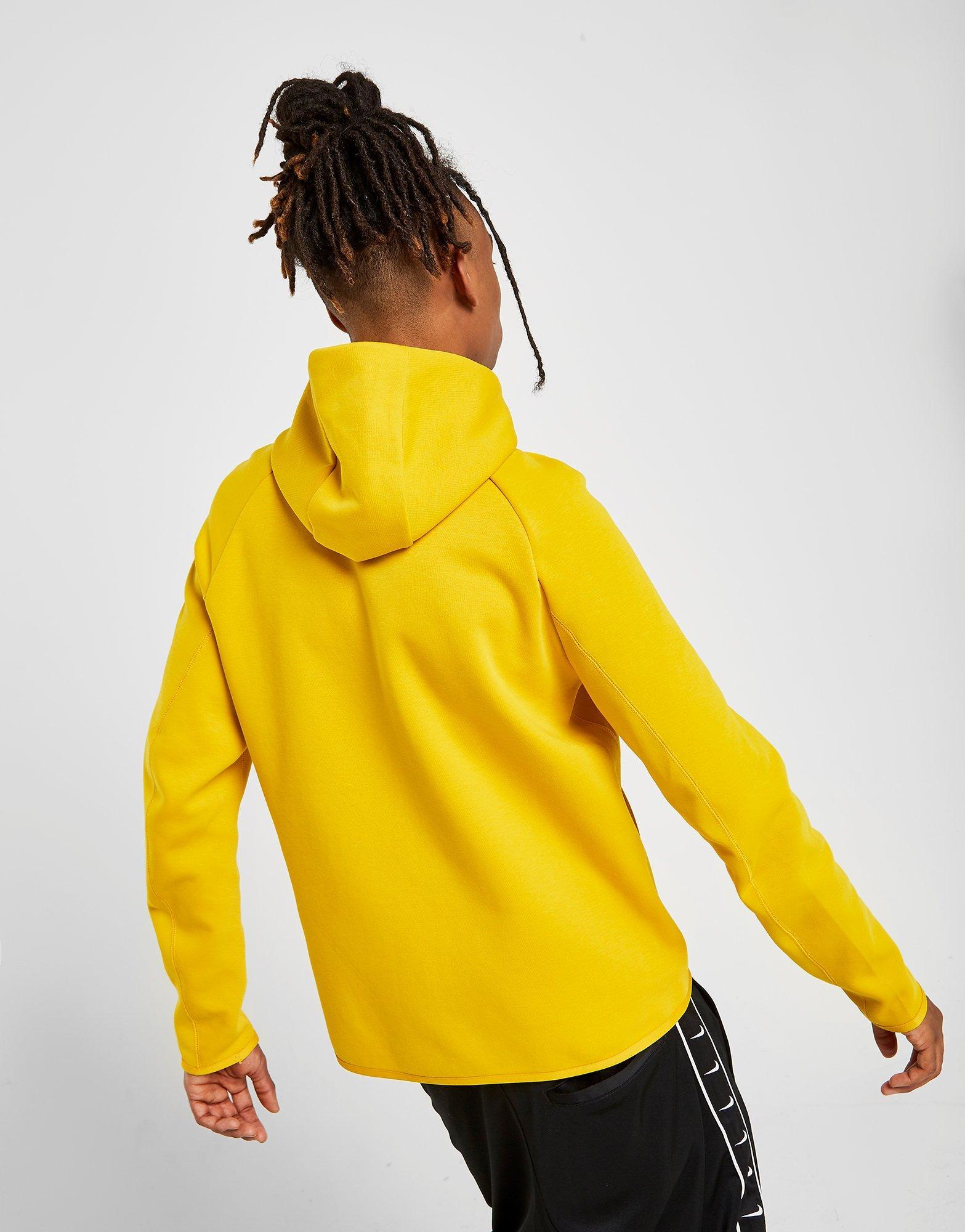 yellow nike tech hoodie