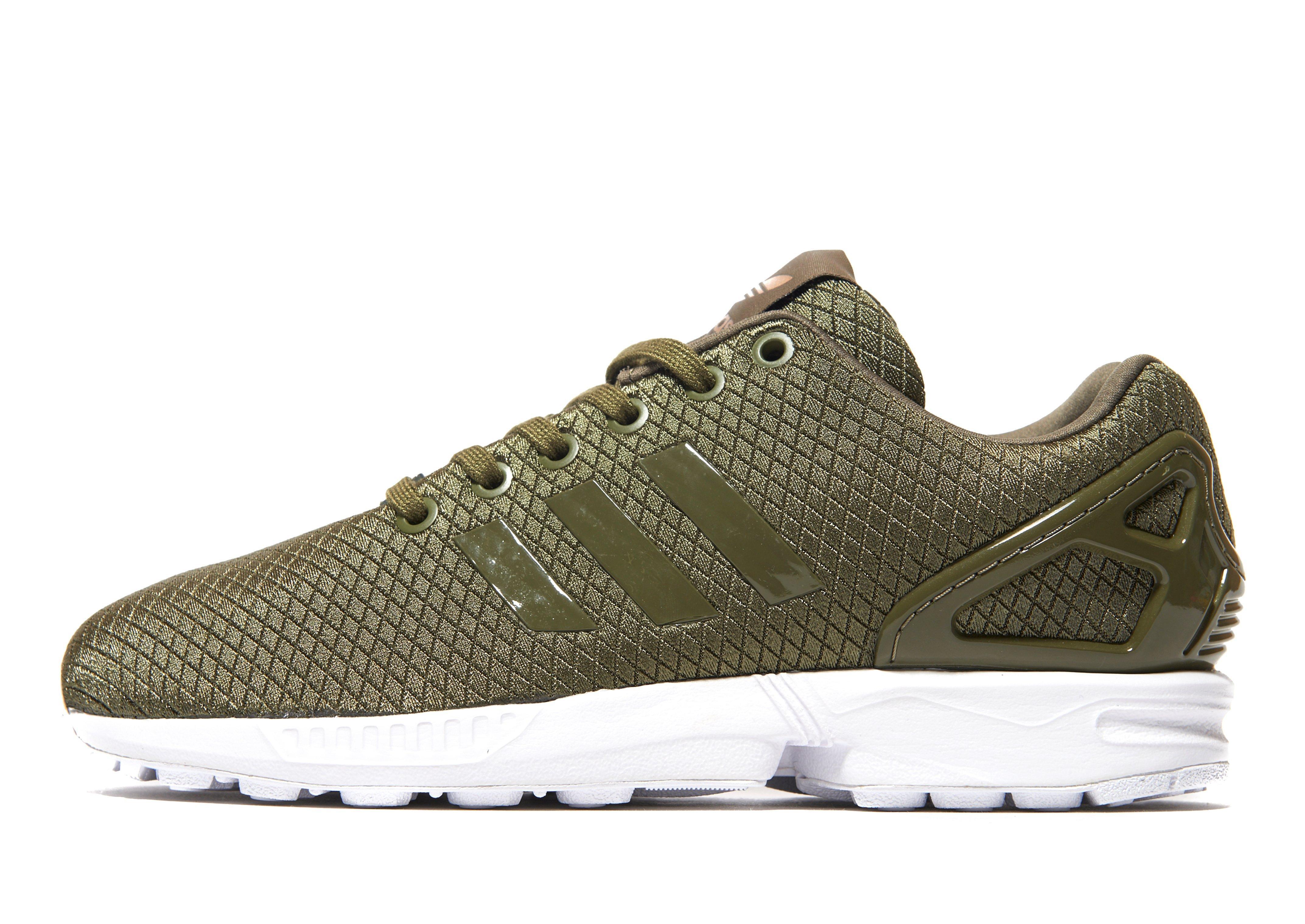 adidas originals zx flux olive green