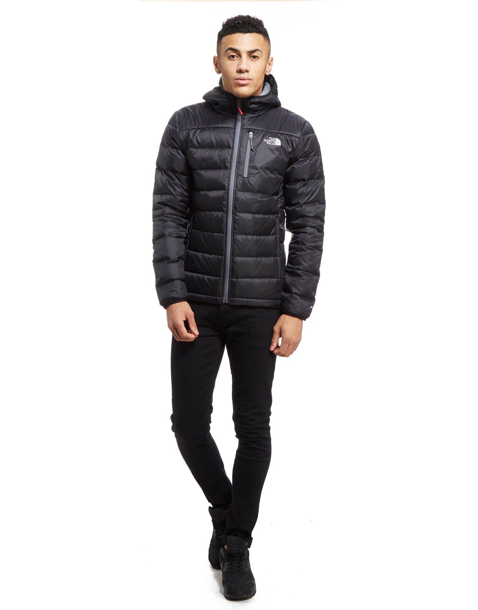 north face black puffa coat