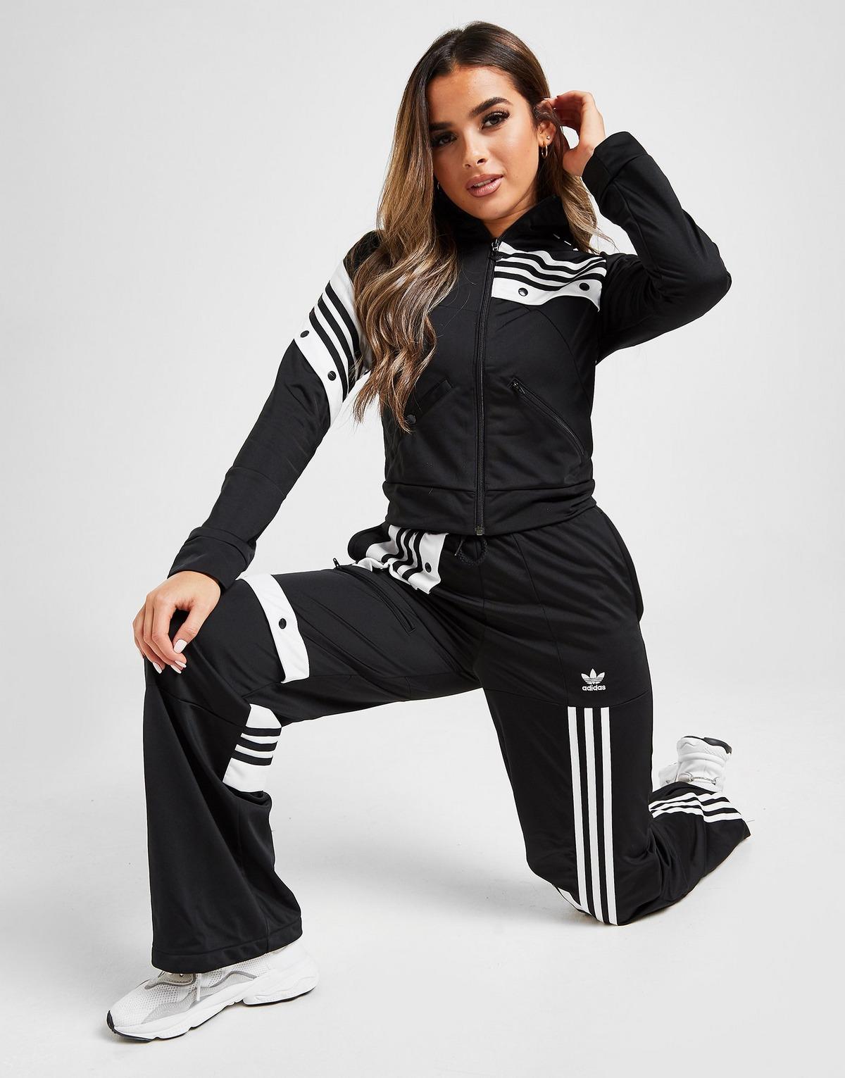 danielle cathari deconstructed track top in black by adidas