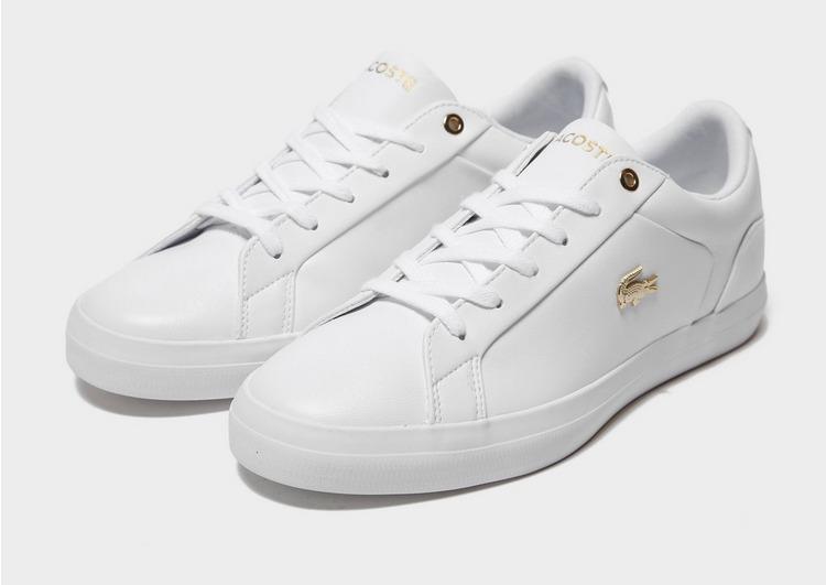 Lacoste Leather Lerond 120 in White/Gold (White) - Lyst