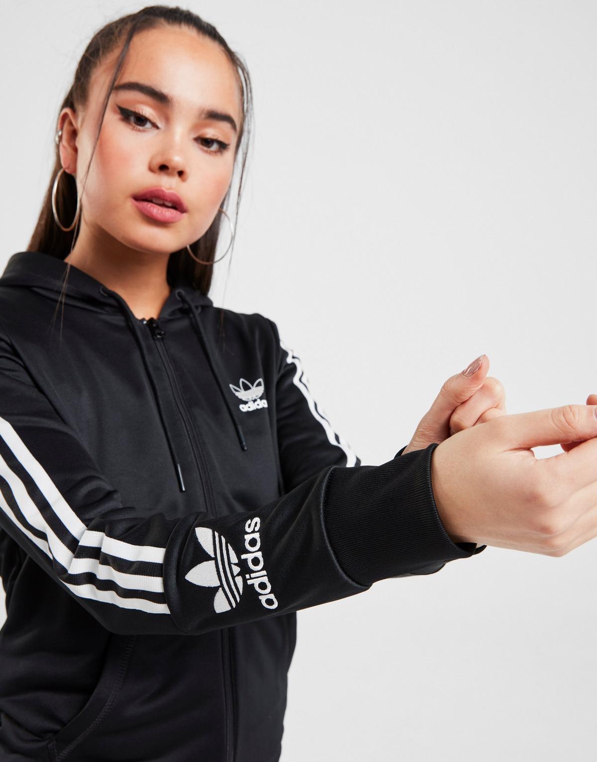 Adidas originals lock up poly full zip hoodie Clearance