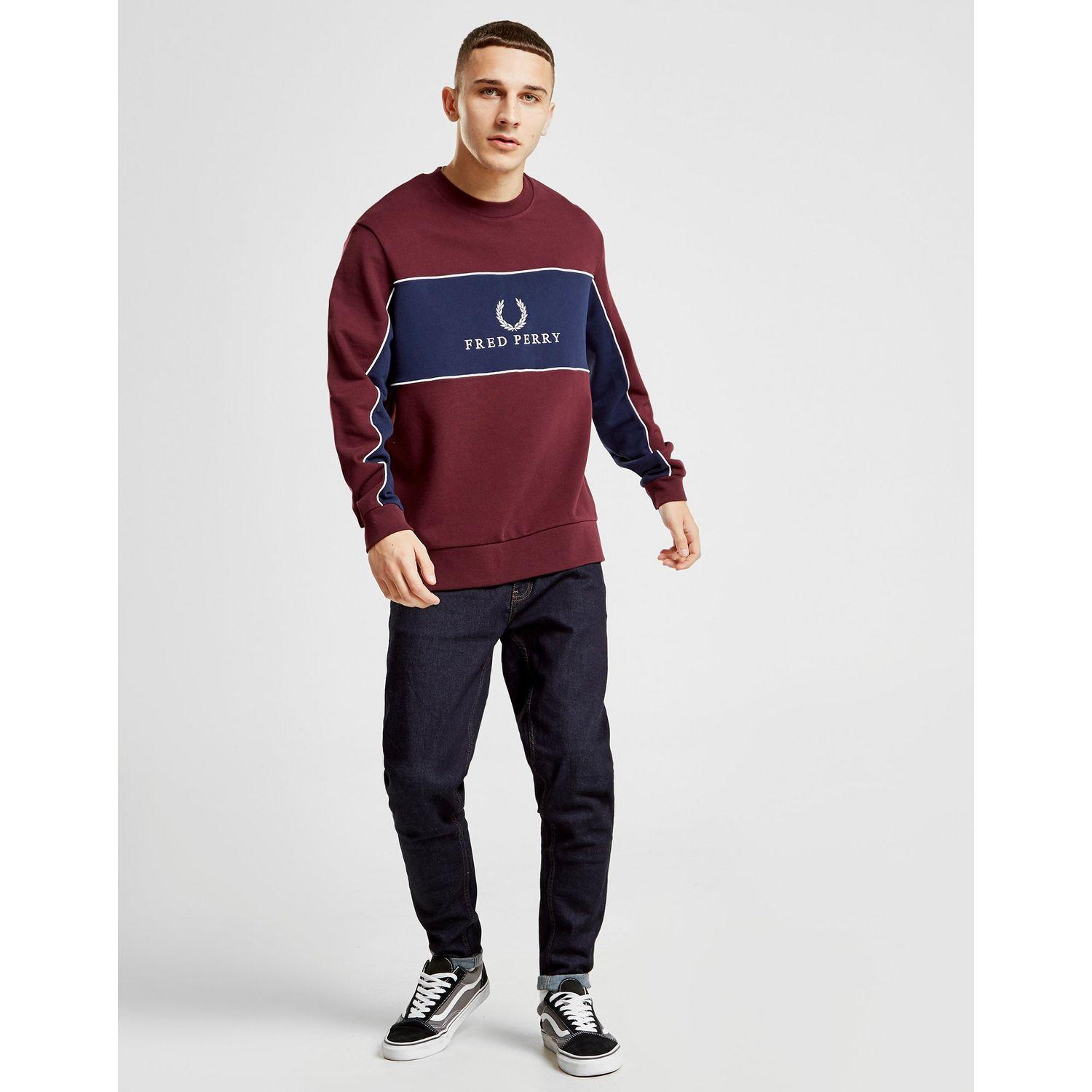 fred perry centre panel sweatshirt
