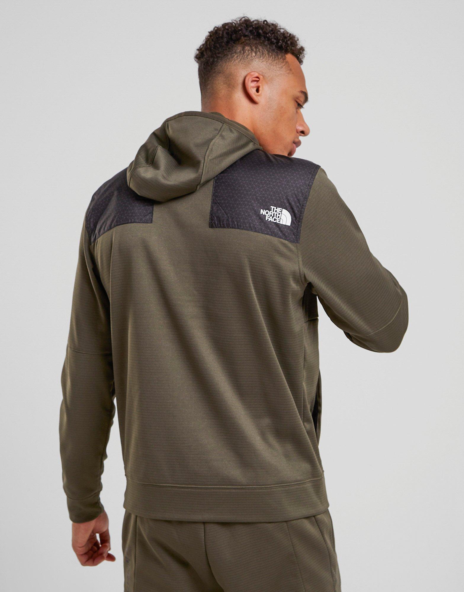 the north face men's train n logo full zip hoodie