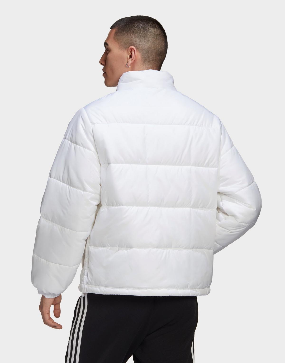 adidas Originals Synthetic Padded Stand Collar Puffer Jacket in White for  Men - Lyst