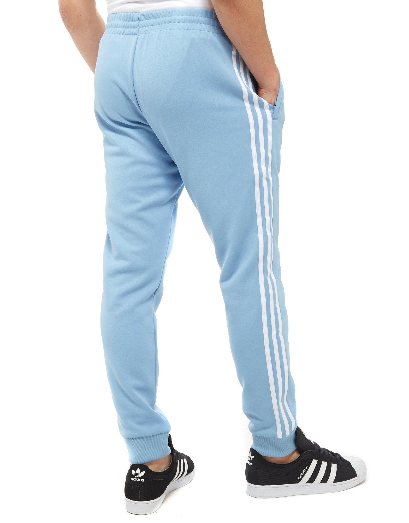 adidas originals superstar track pants ash blue