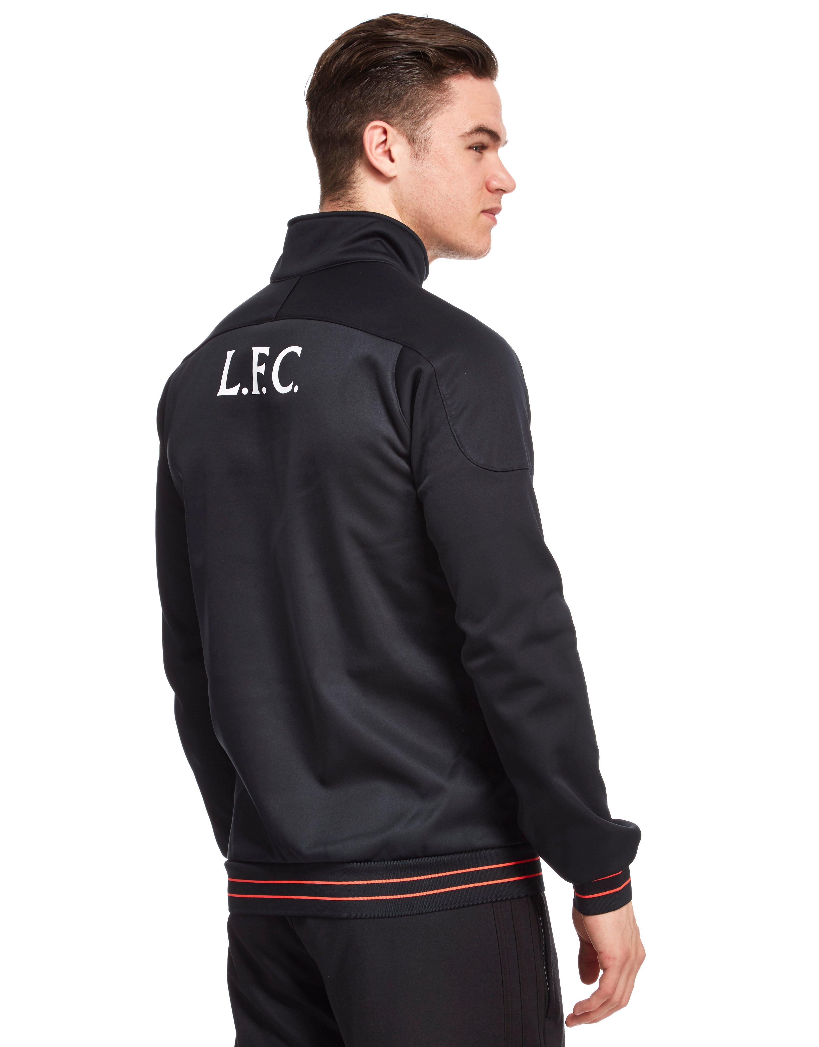 New Balance Fleece Liverpool Fc Walk Out Jacket in Black ...