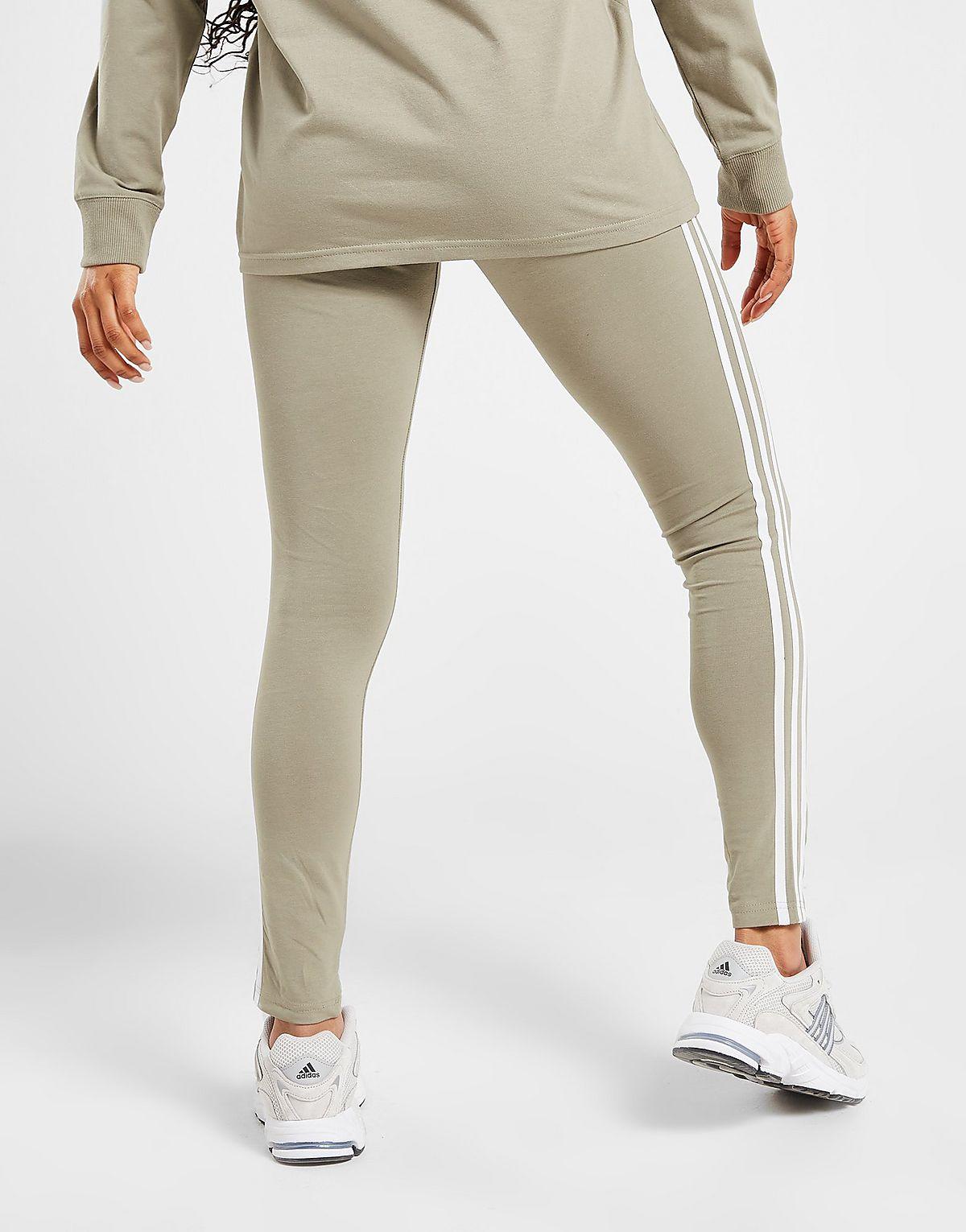 adidas Originals Linear High Waist Leggings in Green | Lyst UK