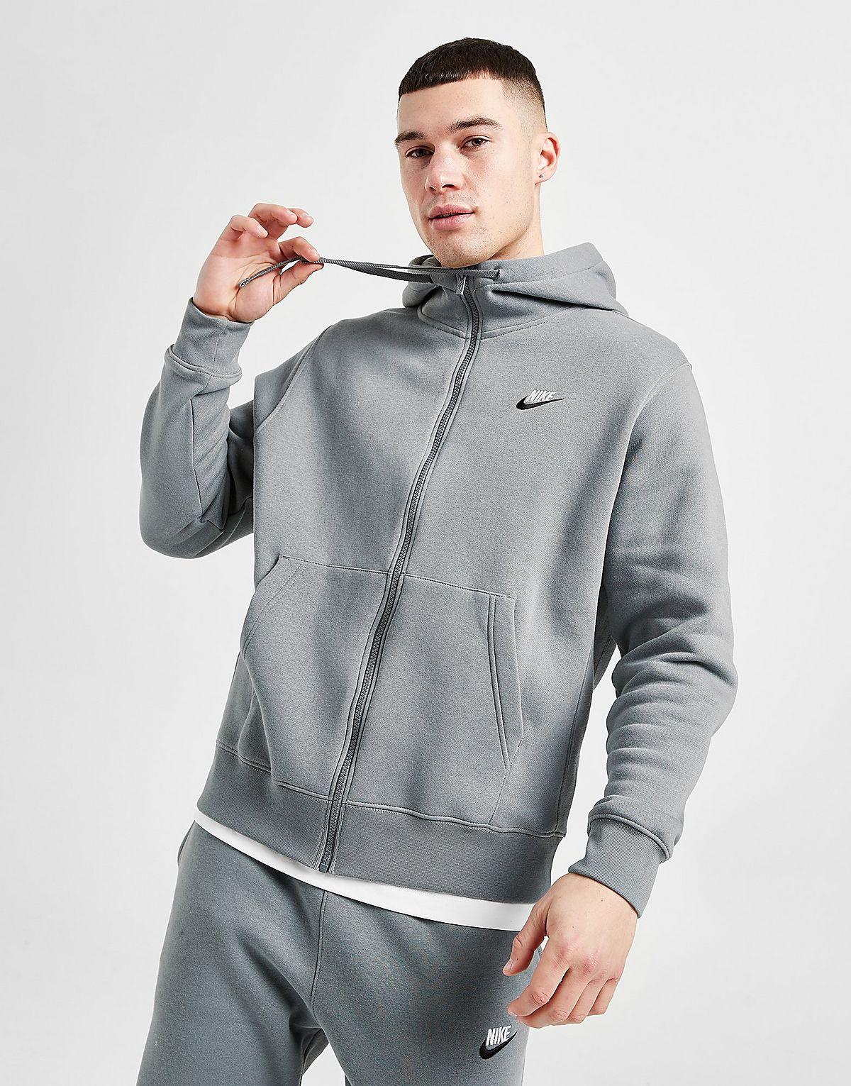 Nike Foundation Full Zip Hoodie in Grey for Men | Lyst UK