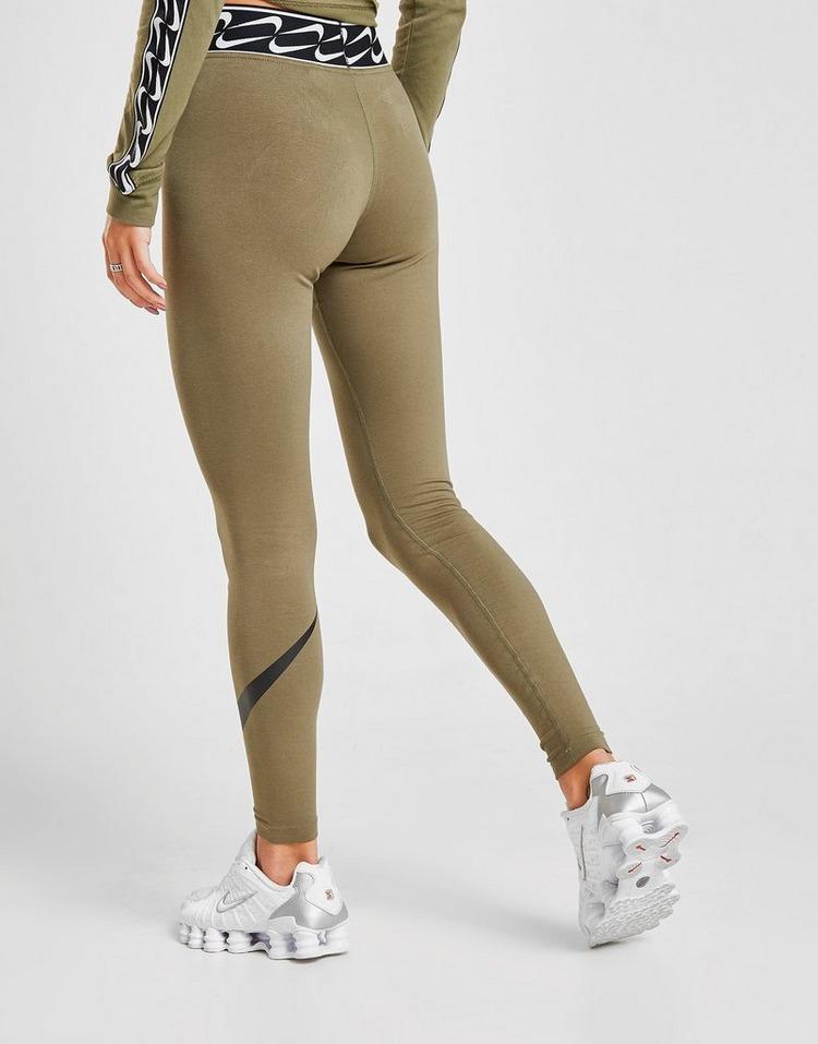 Nike Cotton Double Swoosh Logo Leggings 