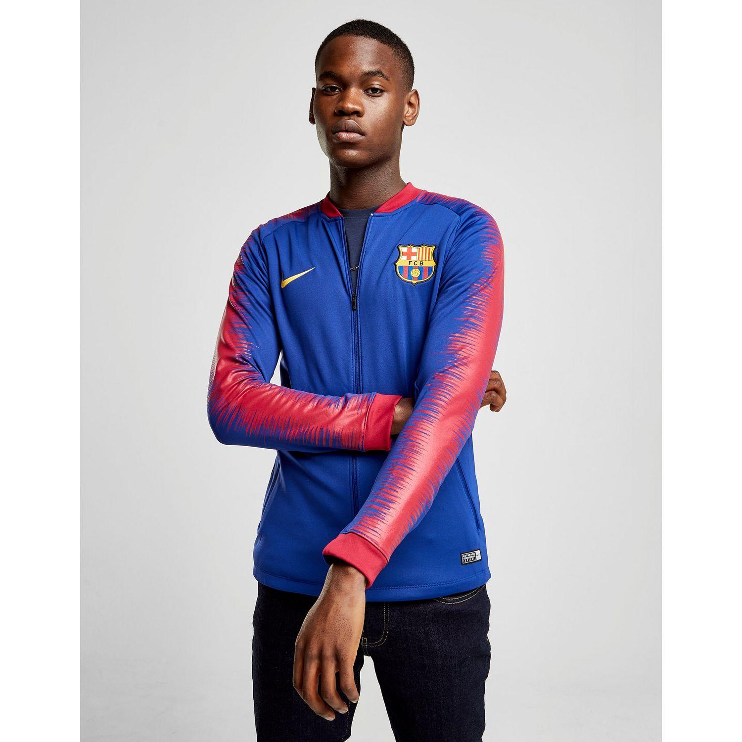 Nike Synthetic Barcelona Anthem Jacket in Blue/Red (Blue) for Men - Lyst