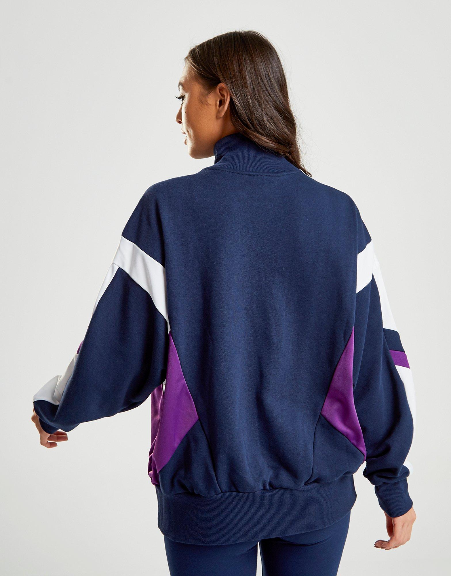 adidas originals 90's colour block crop hoodie