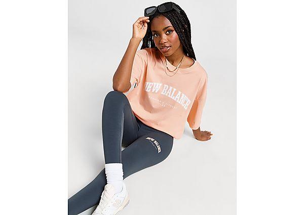New Balance Wordmark Leggings in Black Lyst UK
