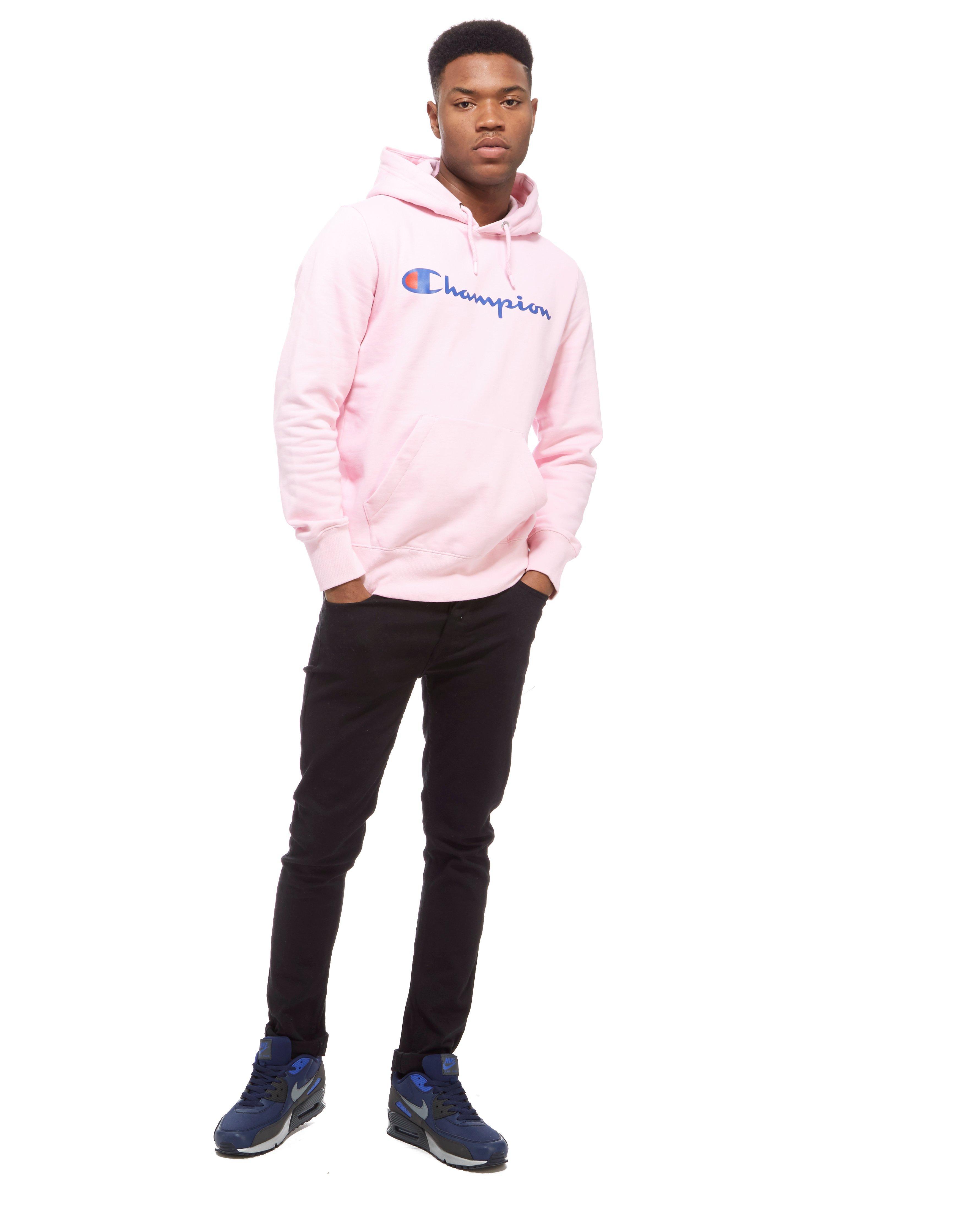 champion hoodie pink men