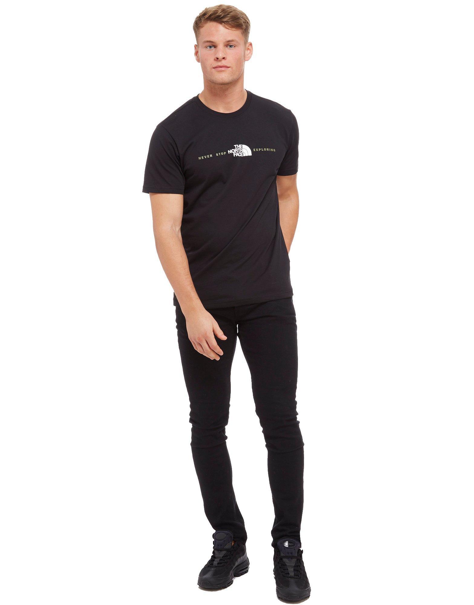 north face central logo t shirt