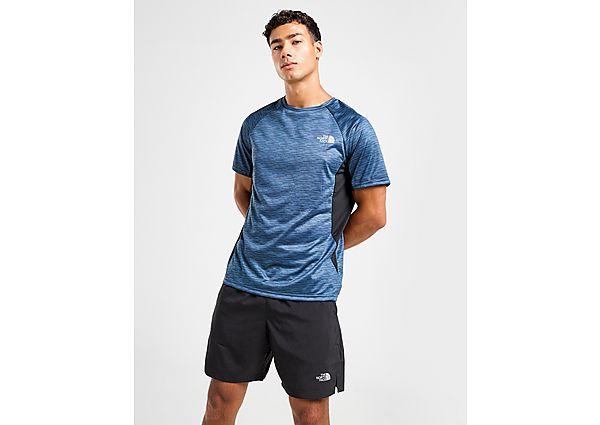 【THE NORTH FACE】 Performance All Over Print T-Shirt Blue The North Face Performance All Over Print T-Shirt - JD
