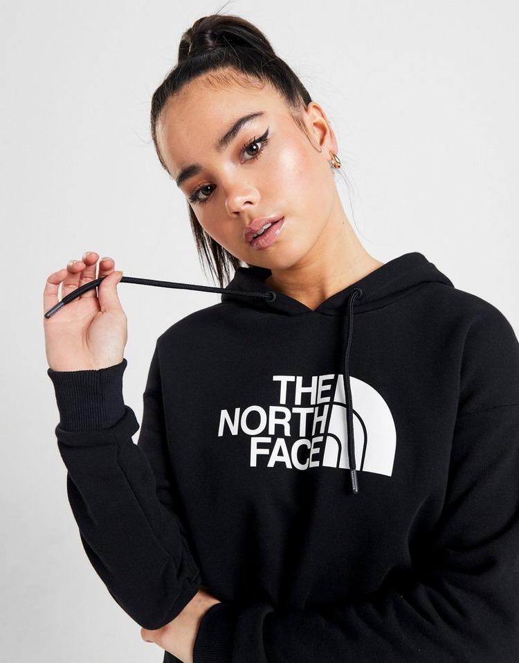 the north face drawstring waist crop hoodie