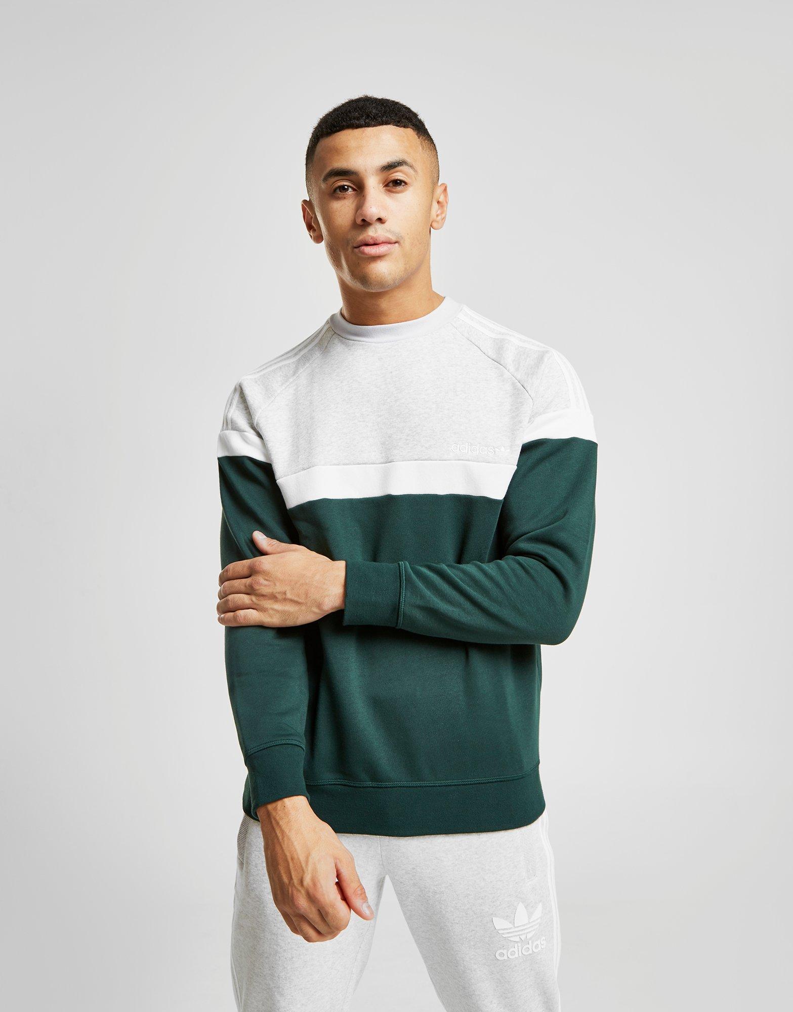 adidas originals itasca crew sweatshirt green