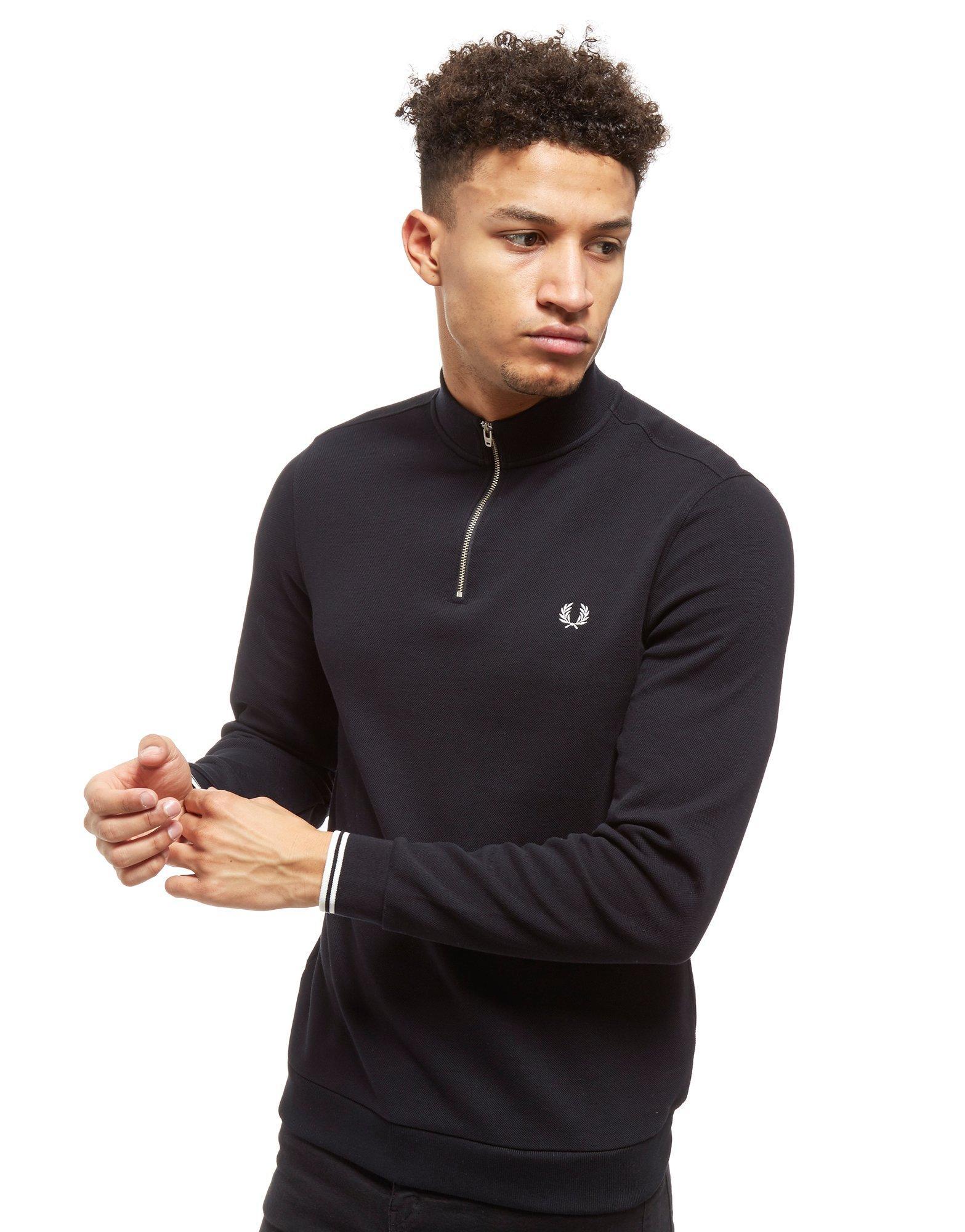 fred perry overhead funnel neck sweatshirt
