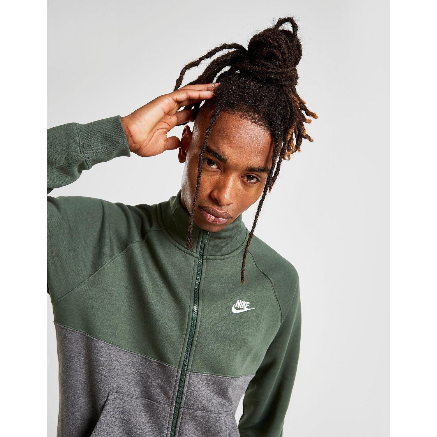 Nike Chariot Fleece Tracksuit in Green/Grey (Green) for ...