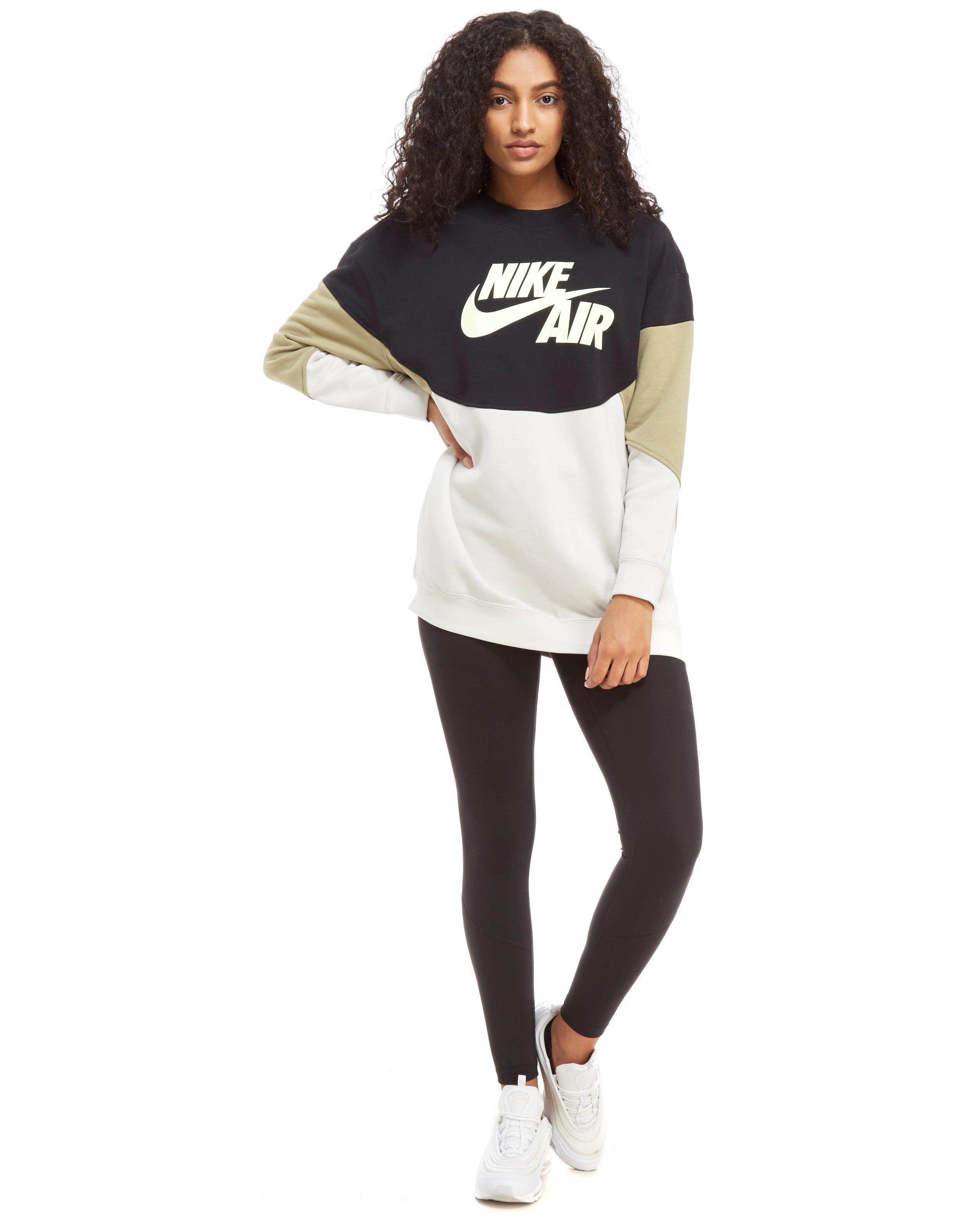 nike air sleeve colour block sweatshirt