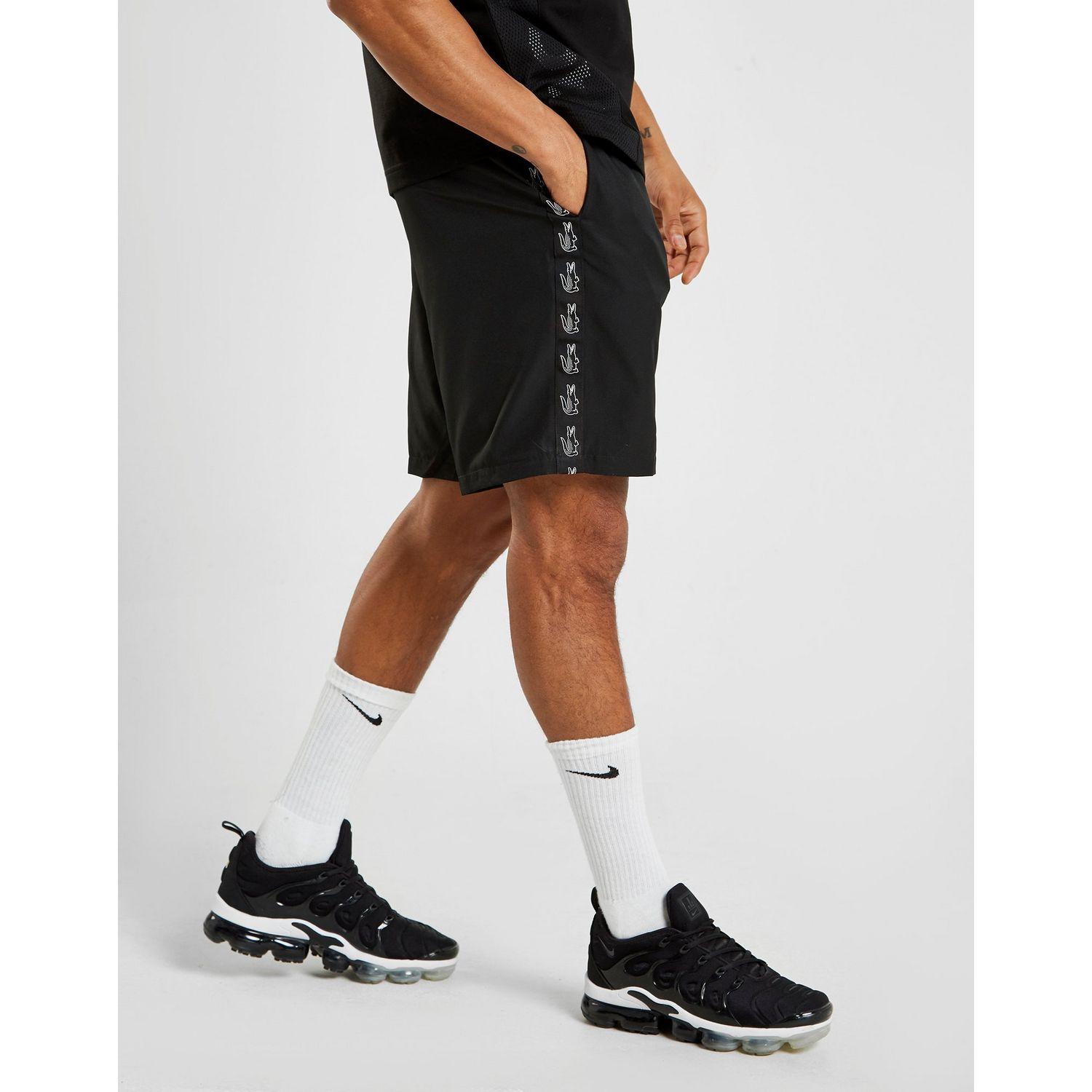 Lacoste Synthetic Tape Shorts in Black 
