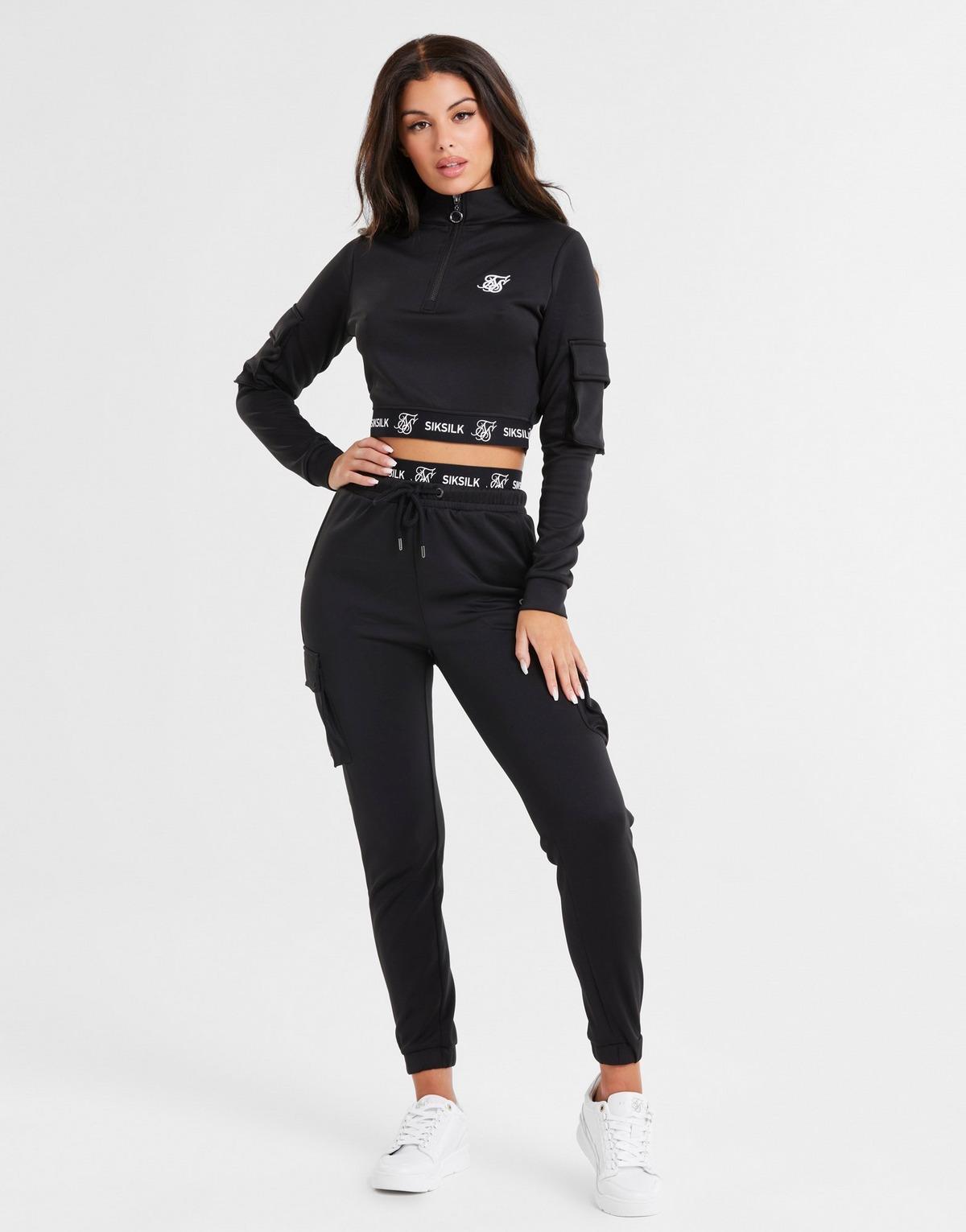 Siksilk poly cargo track pants Clearance