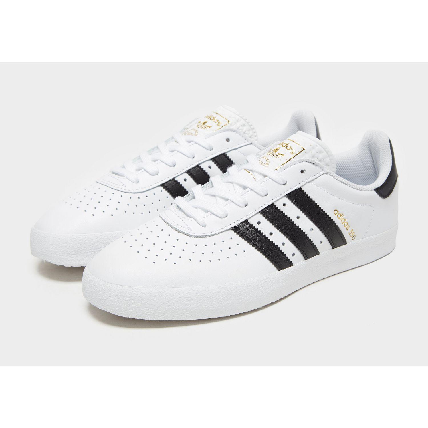 adidas 350 leather white